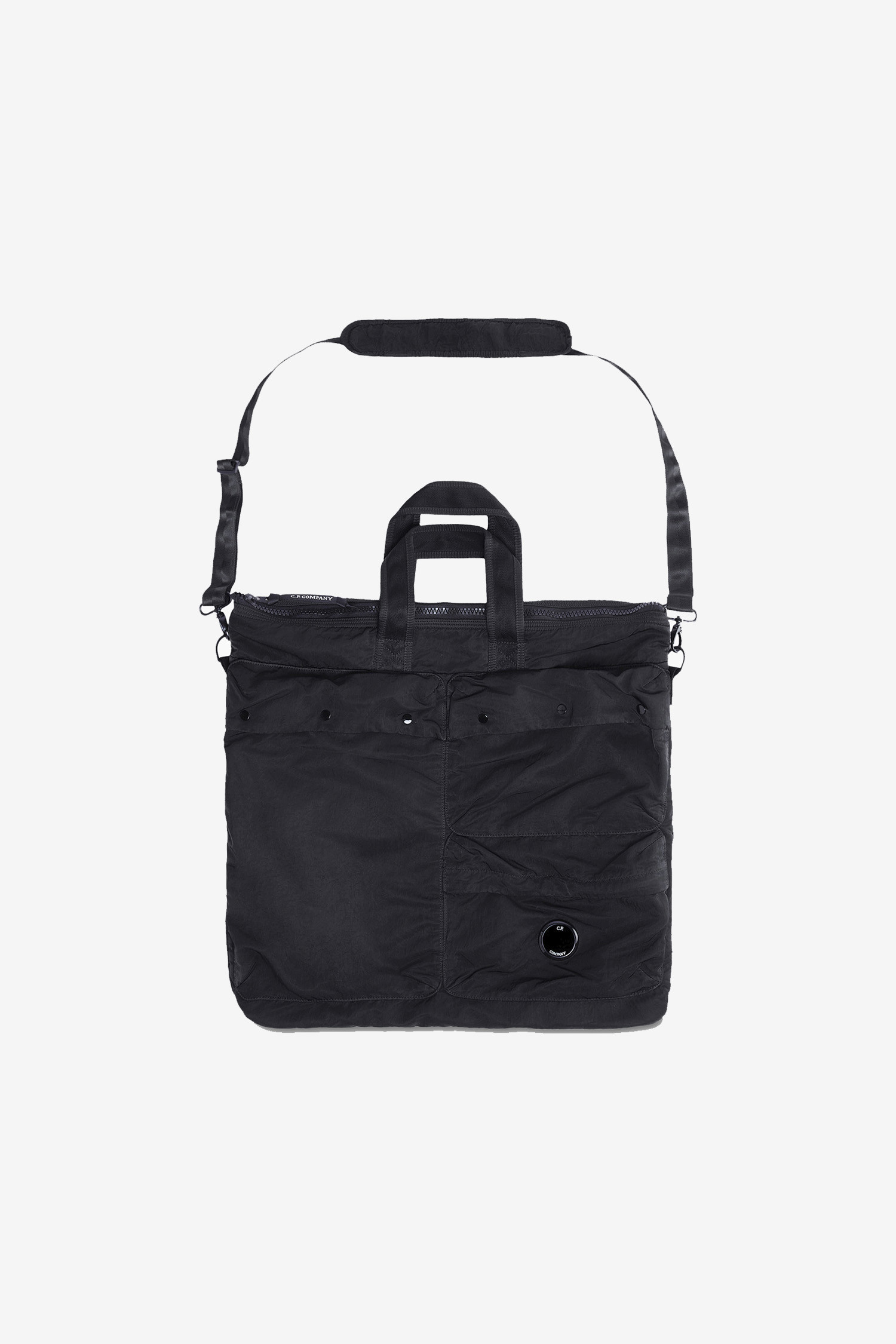 C.P COMPANY - 토트백 - (C.P. COMPANY) NYLON B TOTE BAG - 17CMAC219A005269G BLACK