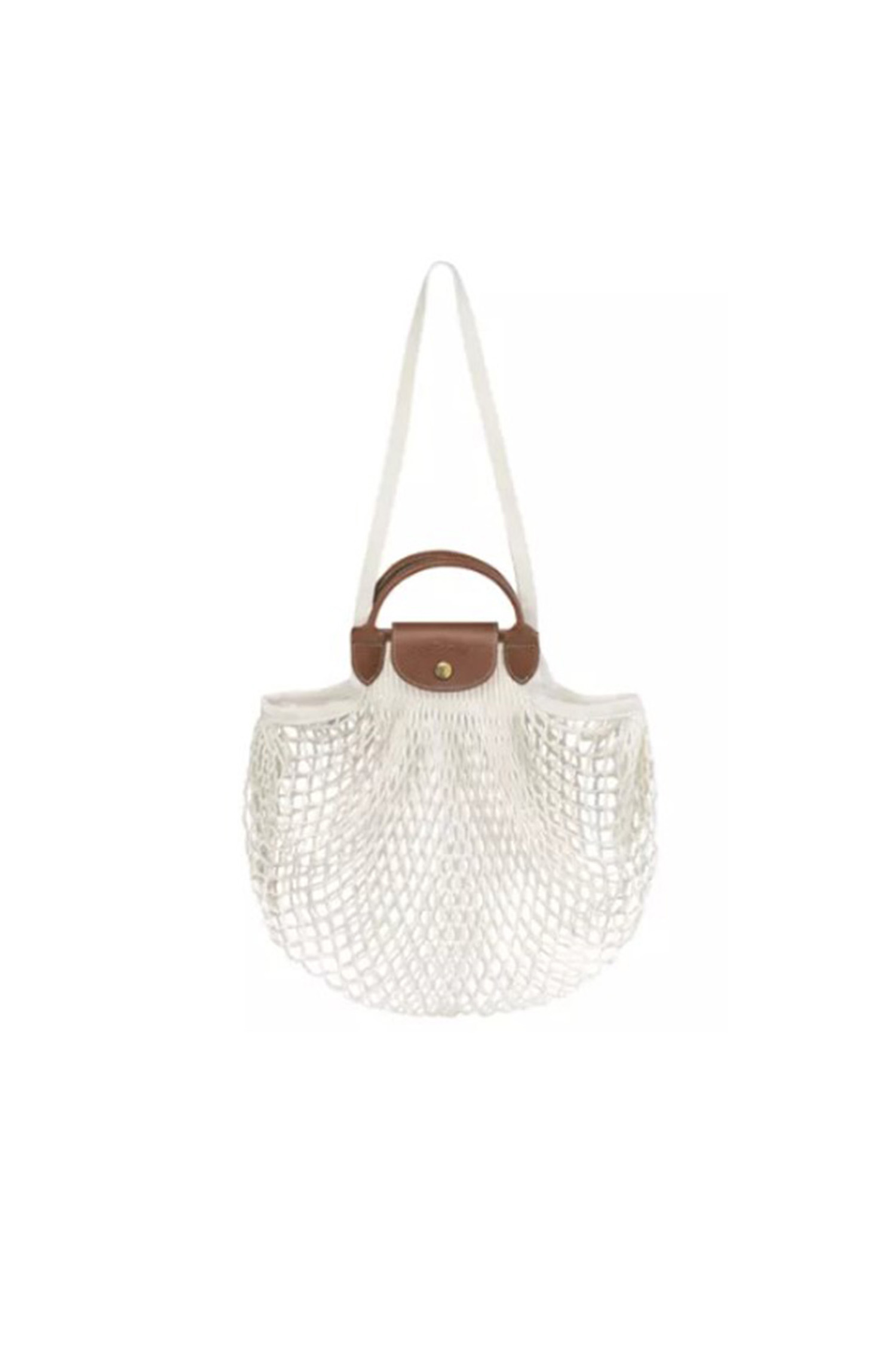 LONGCHAMP - 토트백 - (LONGCHAMP) LE PLIAGE FILET L MESH BAG - 10121HVH 037 ECRU