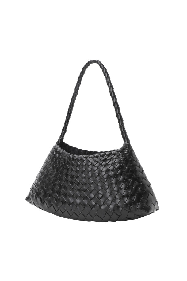 로산나 (ROSANNA) - 블랙 바게트백은 여성들을 위한 클래식 스타일의 가방입니다. 부드러운 소가죽과 버팔로 가죽을 직조 방식으로 엮어 섬세하게 제작되었으며, 미디엄 사이즈로 데이트룩, 모임룩 등 다양한 TPO에 활용하기 좋습니다. 내부 안감이 없는 디자인으로, 오픈형 잠금 방식과 세인트 크리스토퍼 메달 참 장식이 특징입니다. 미니멀하고 시크한 스타일을 연출하며, 일상에서 세련된 포인트를 더해줍니다.
