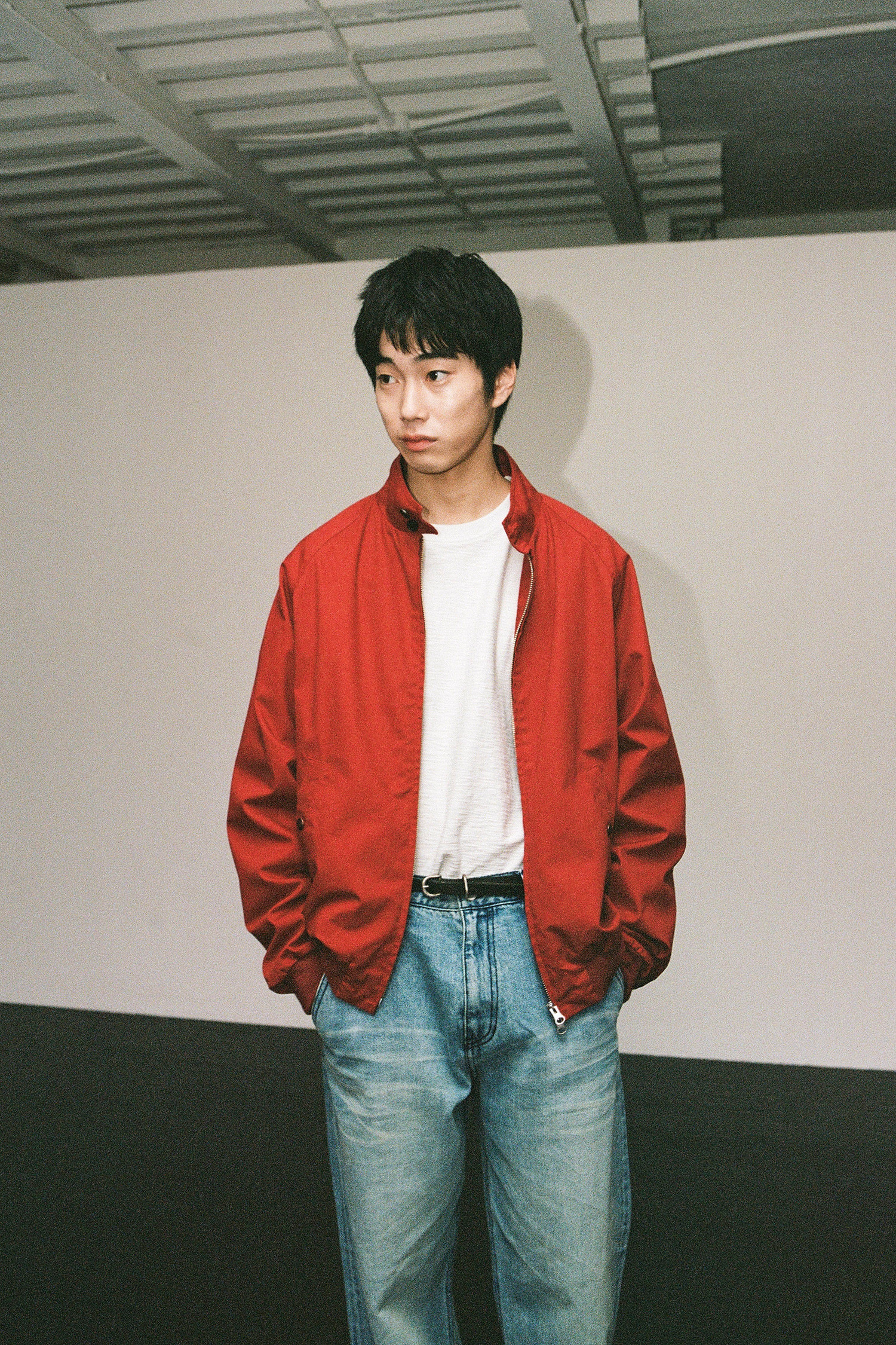 OURSELVES - 블루종/점퍼 - (OURSELVES) Micro Herrington Jacket - Red