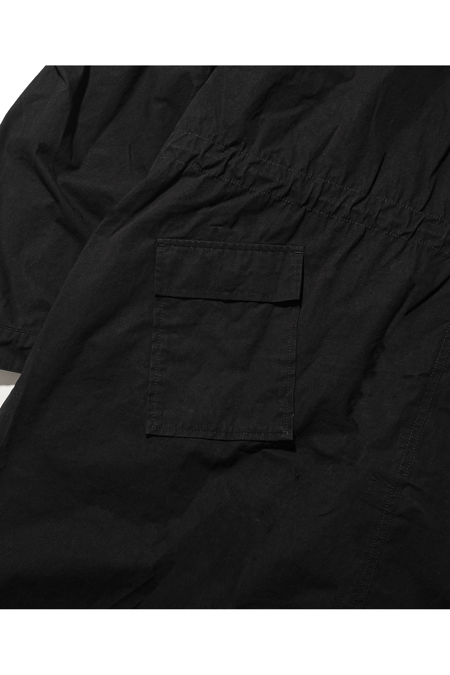 OURSELVES - 사파리/필드자켓 - (OURSELVES) Washed Cotton Mods Parka Black