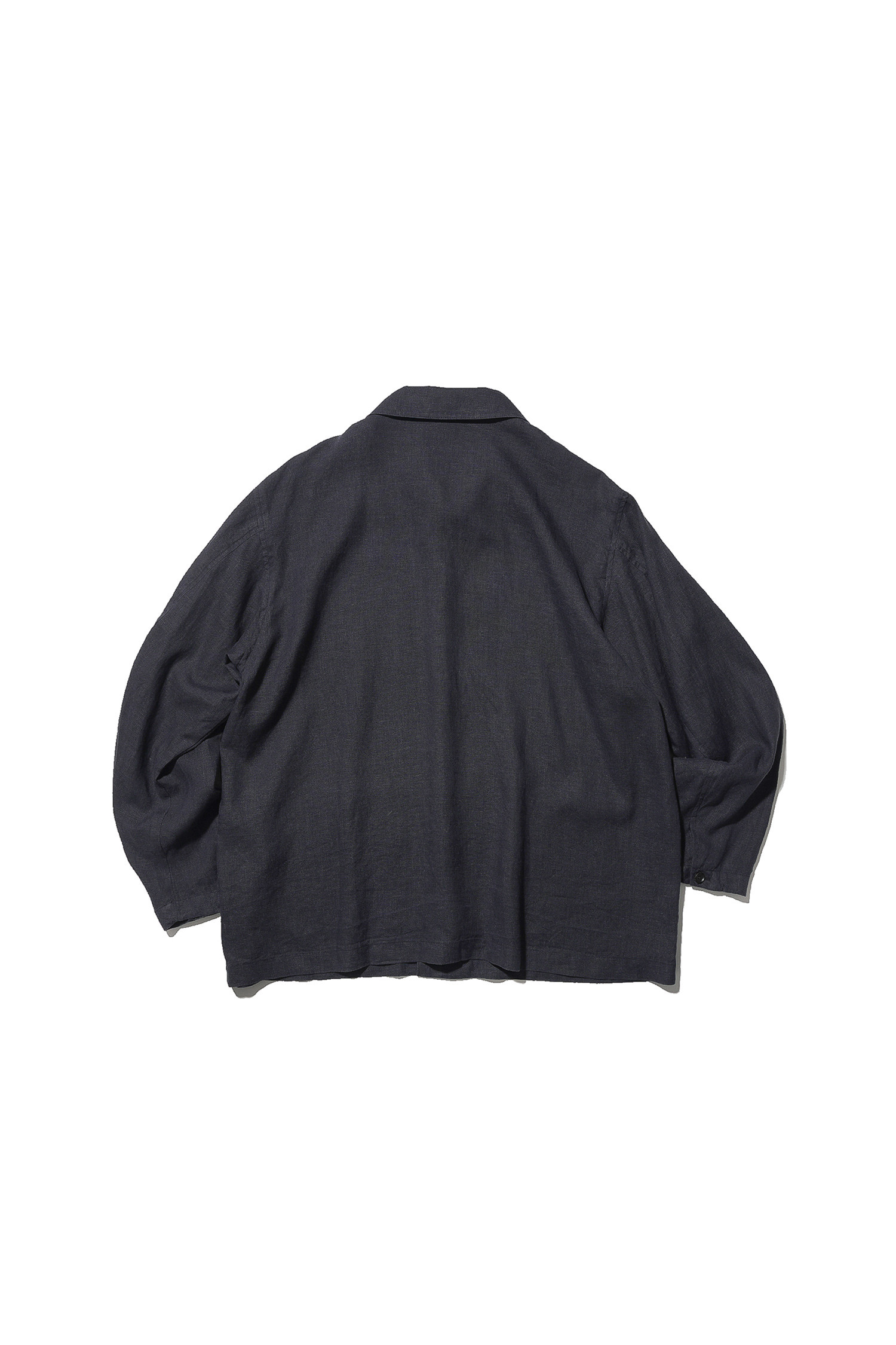 OURSELVES - 블루종/점퍼 - (OURSELVES) Premium Linen Work Jacket - Black / Navy