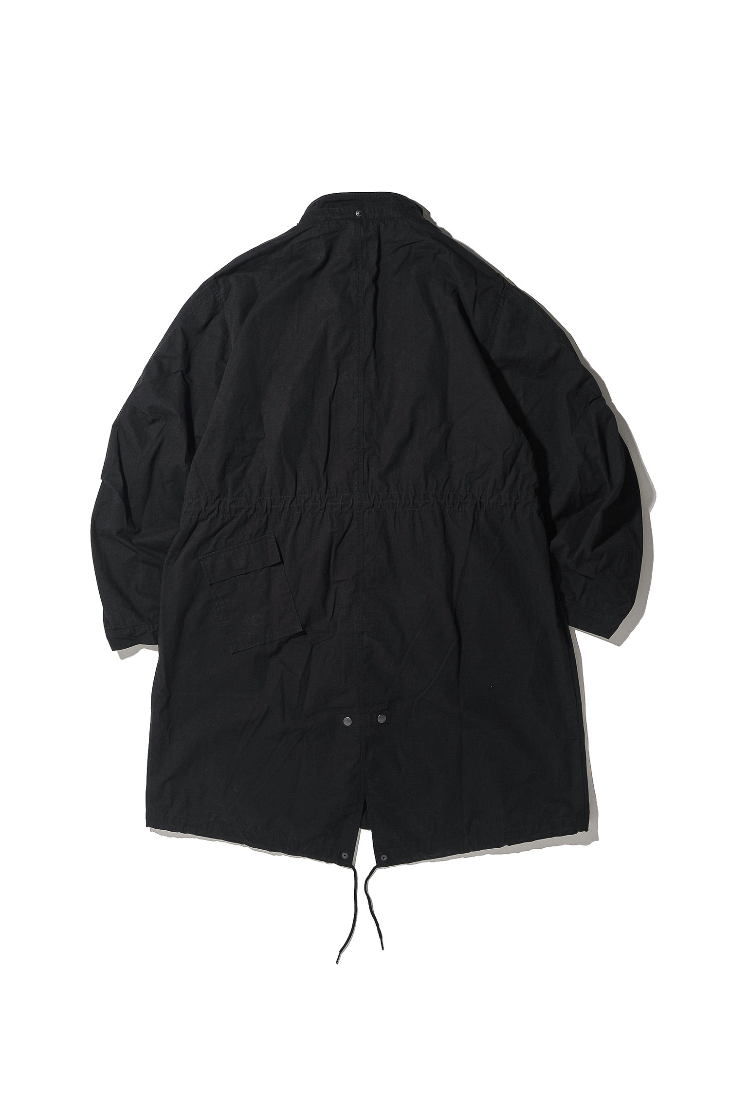 OURSELVES - 사파리/필드자켓 - (OURSELVES) Washed Cotton Mods Parka Black