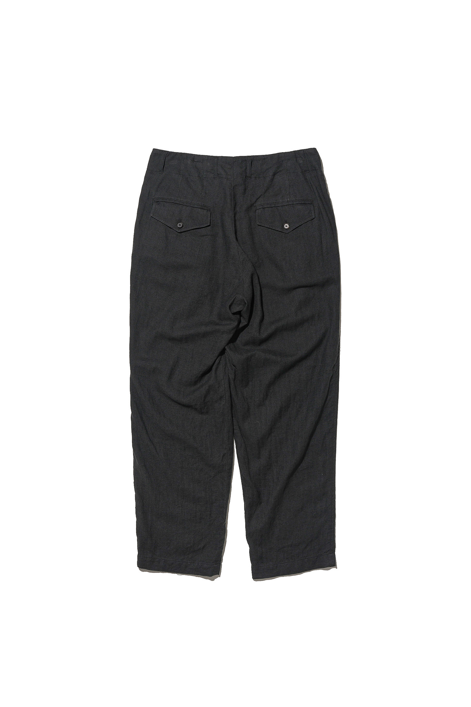 OURSELVES - 슬랙스/수트팬츠 - (OURSELVES) Harringbone L/C Slumber Pants Charcoal