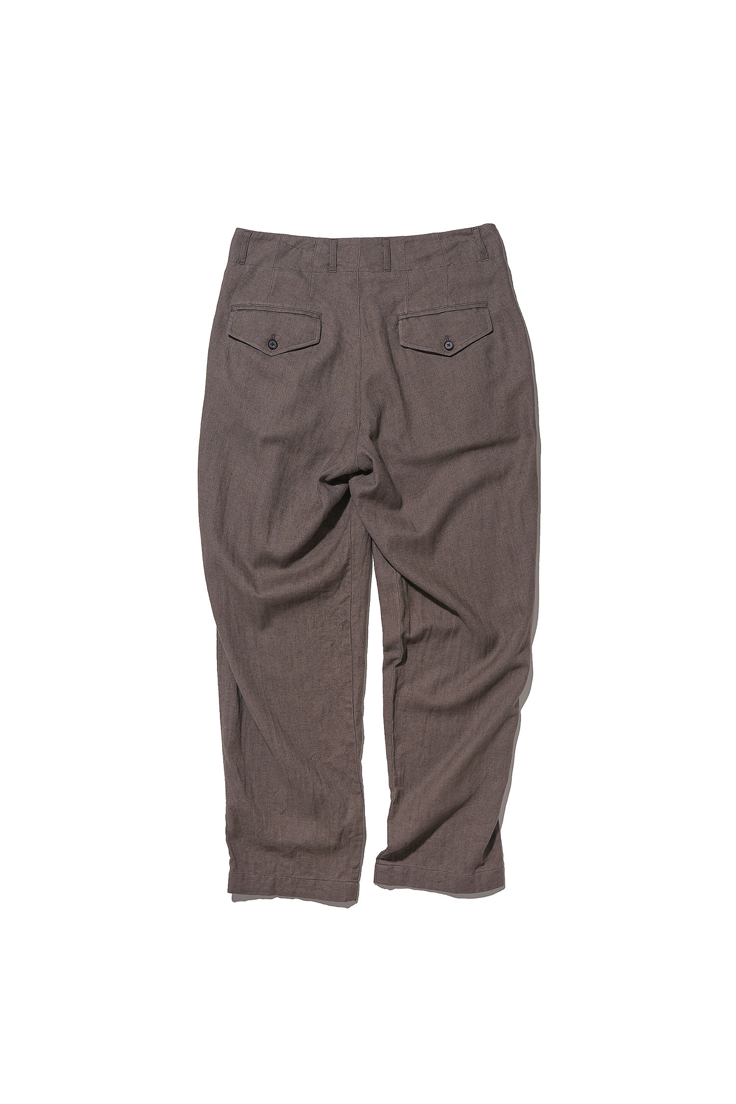 OURSELVES - 슬랙스/수트팬츠 - (OURSELVES) Harringbone L/C Slumber Pants Mocha