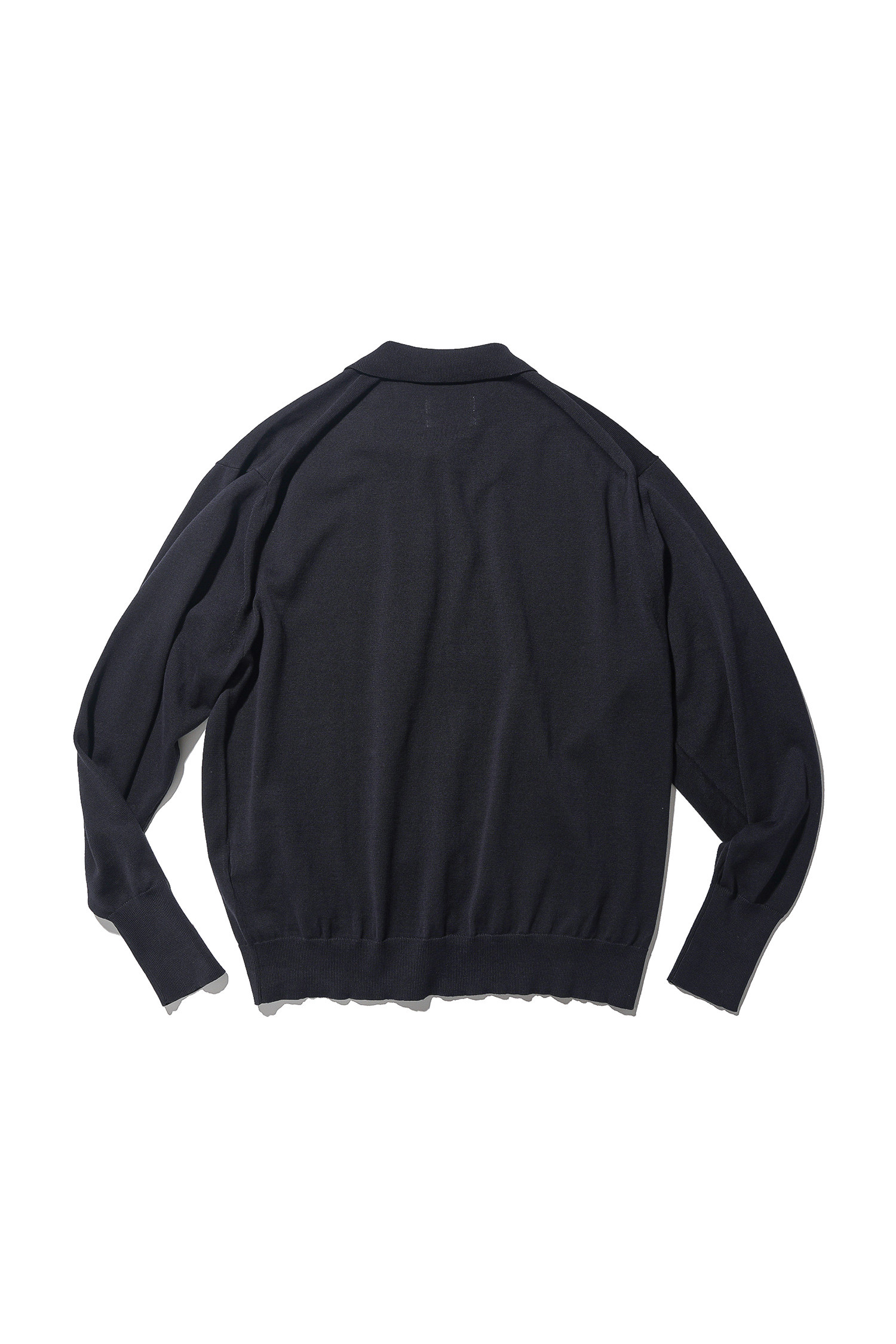 OURSELVES - 가디건 - (OURSELVES) Collar Cardigan Dark Navy