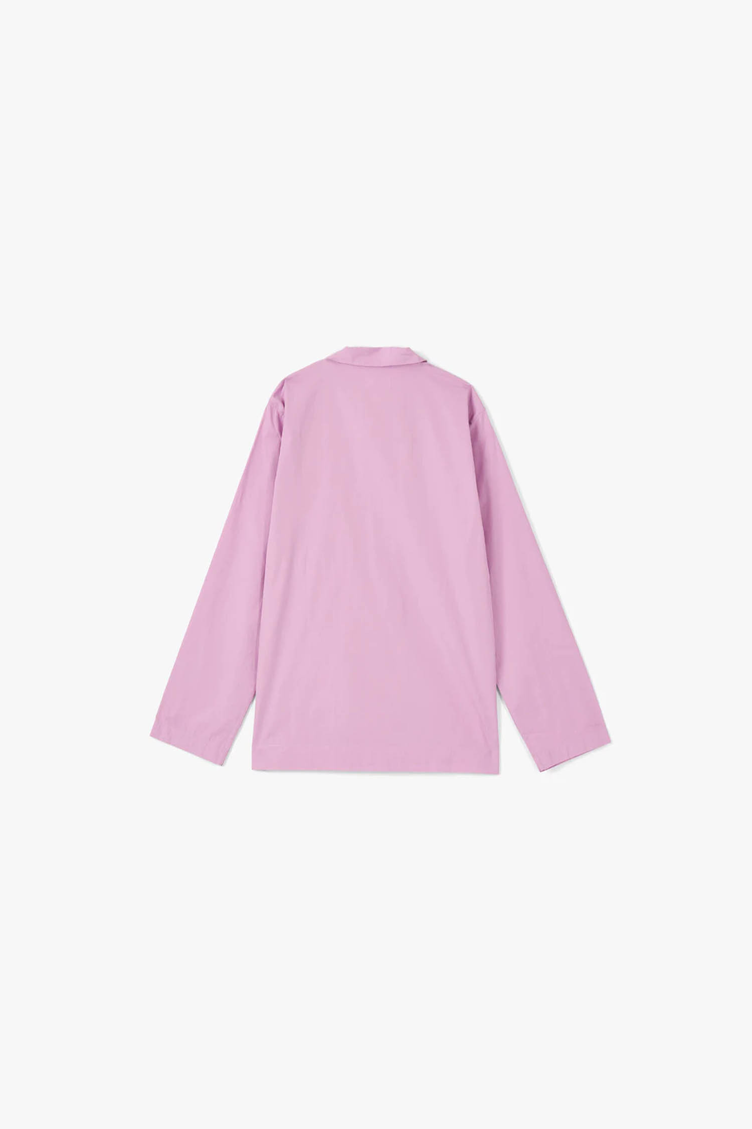 Tekla - 홈웨어 - (TEKLA) Poplin Long Sleeve Shirts - Purple Pink