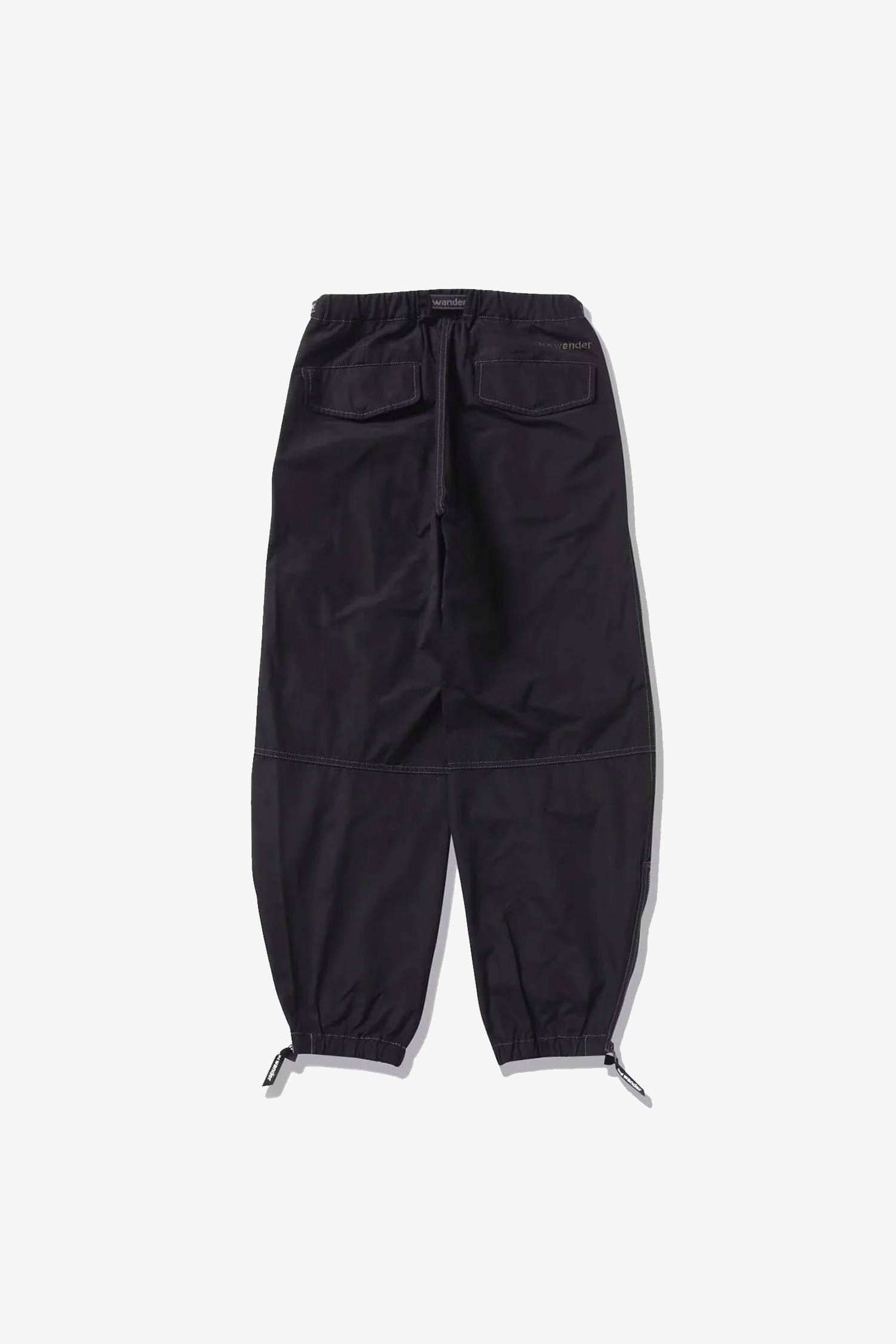 AND WANDER - 캐주얼팬츠 - (AND WANDER) high count cloth side zip hem pants - 5744282185 010 BLACK