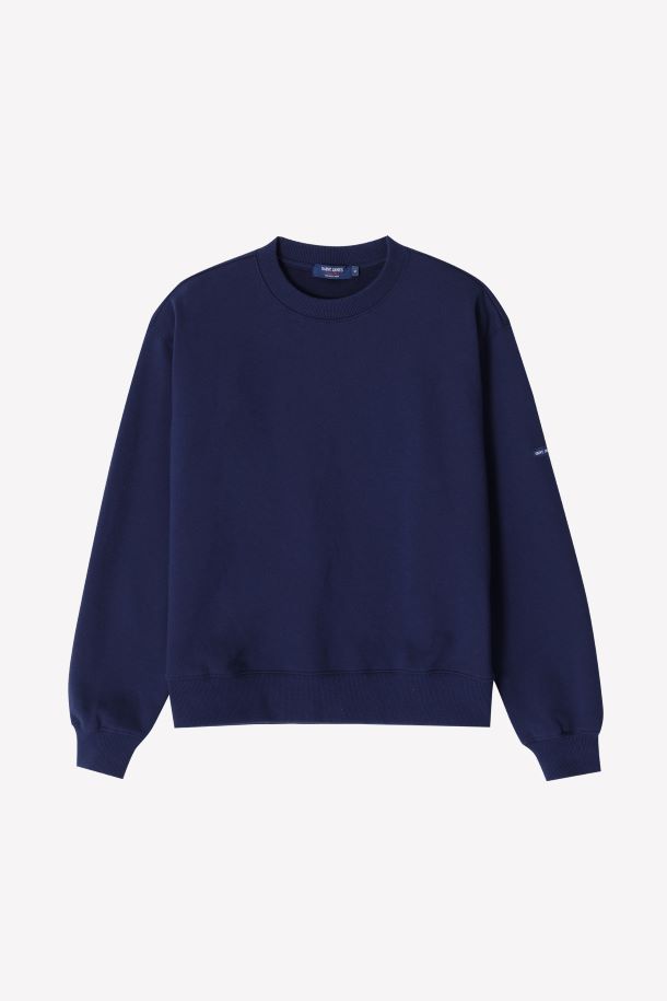 Saint James - 스웨트셔츠 - (Saint James) Bon Bon Elbow Patches - Marine