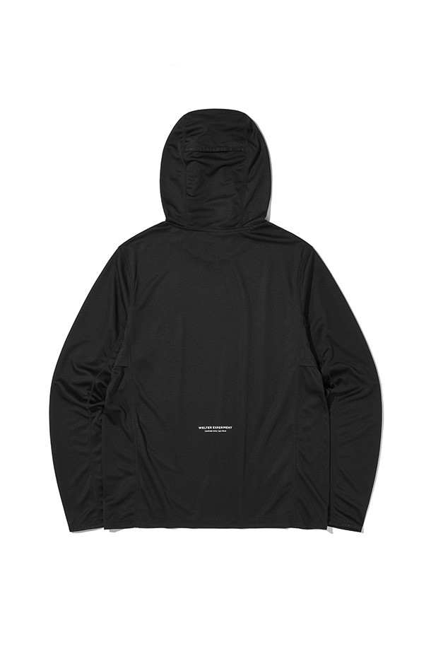 WELTER EXPERIMENT - 긴팔티셔츠 -  Brisa Pullover hoodie - WBEUTH001 BLACK