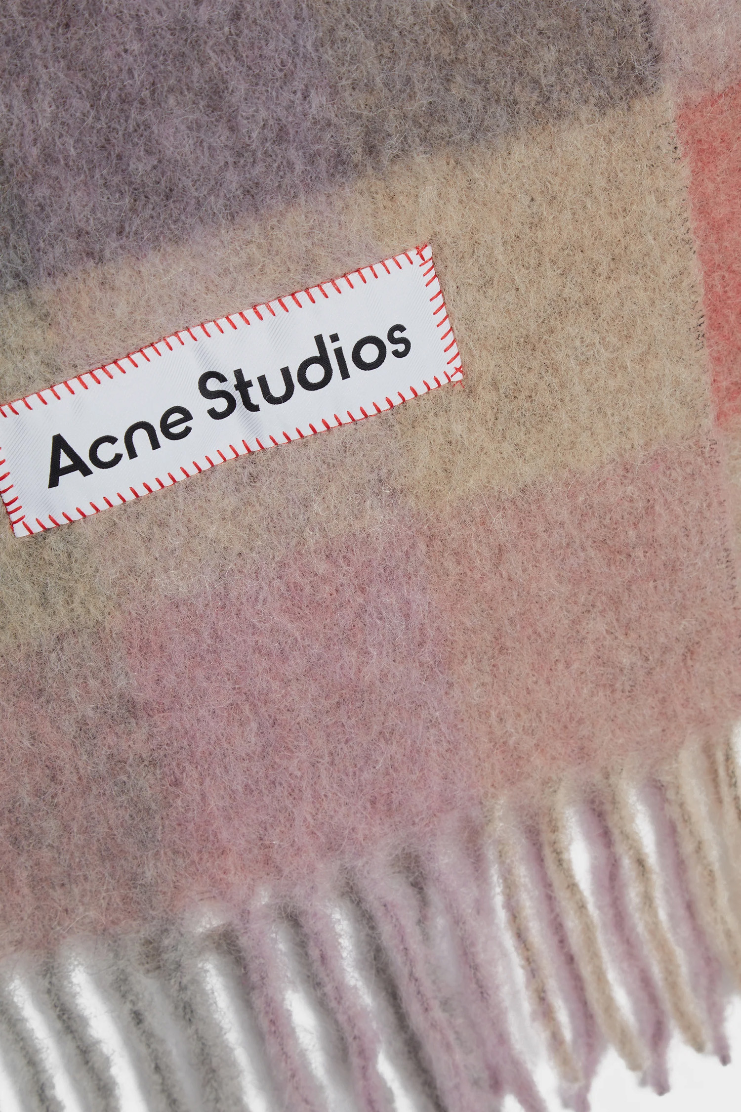 Acne Studios - 스카프/머플러 - (ACNE STUDIOS) MOHAIR CHECKED SCARF FN-UX-SCAR000115 FUCHSIA/LILAC/PINK