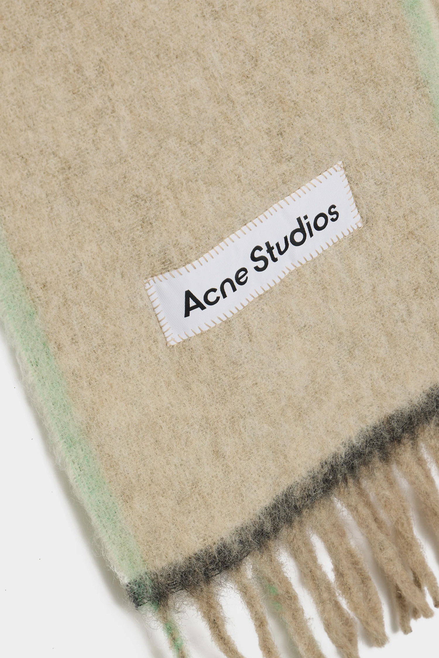 Acne Studios - 스카프/머플러 - (ACNE STUDIOS) WOOL MOHAIR SCARF FRINGE FN-UX-SCAR000328 BEIGE/GREY