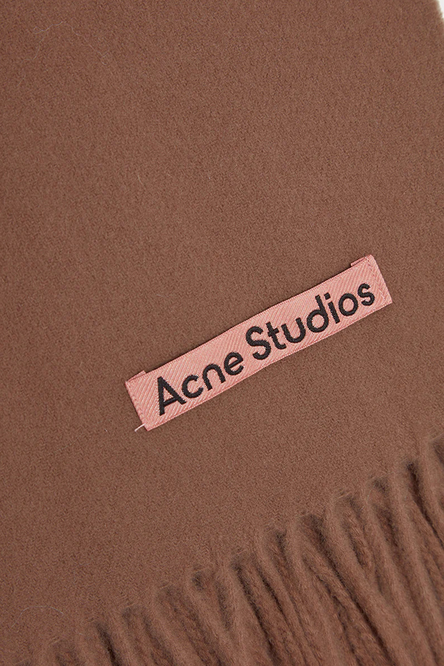 Acne Studios - 스카프/머플러 - (ACNE STUDIOS) FRINGE WOOL SCARF SLIM FN-UX-SCAR000218 CARAMEL BROWN