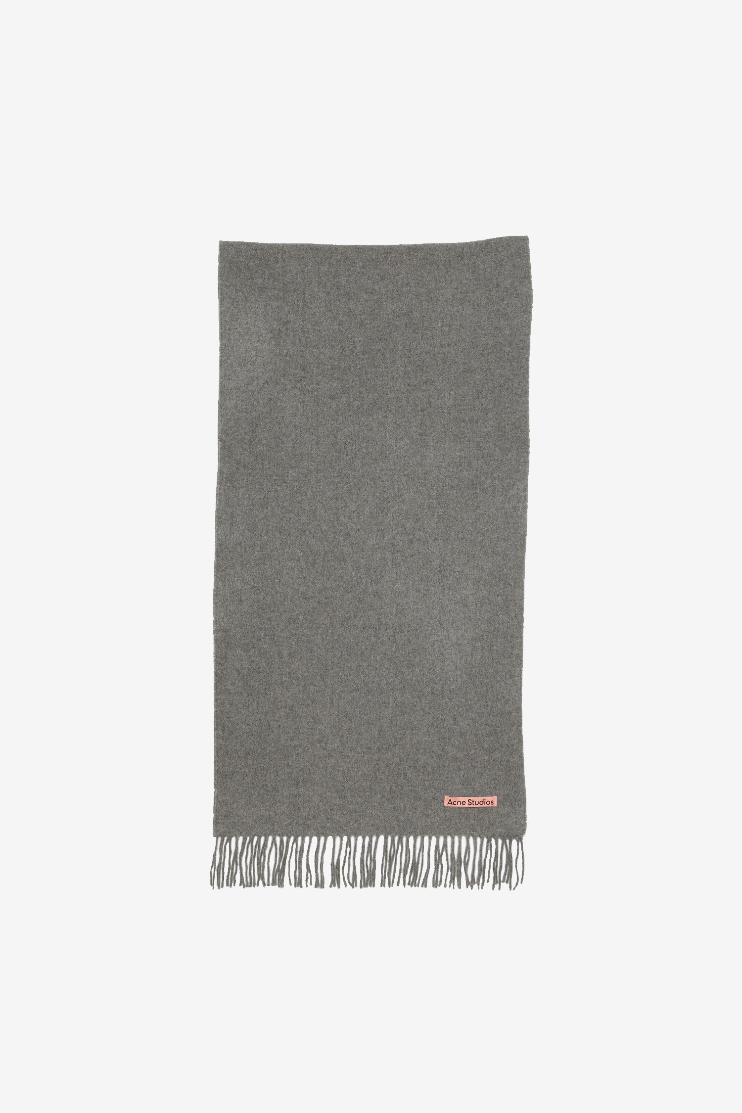 Acne Studios - 스카프/머플러 - (ACNE STUDIOS) FRINGE WOOL SCARF SLIM FN-UX-SCAR000218 GREY MELANGE