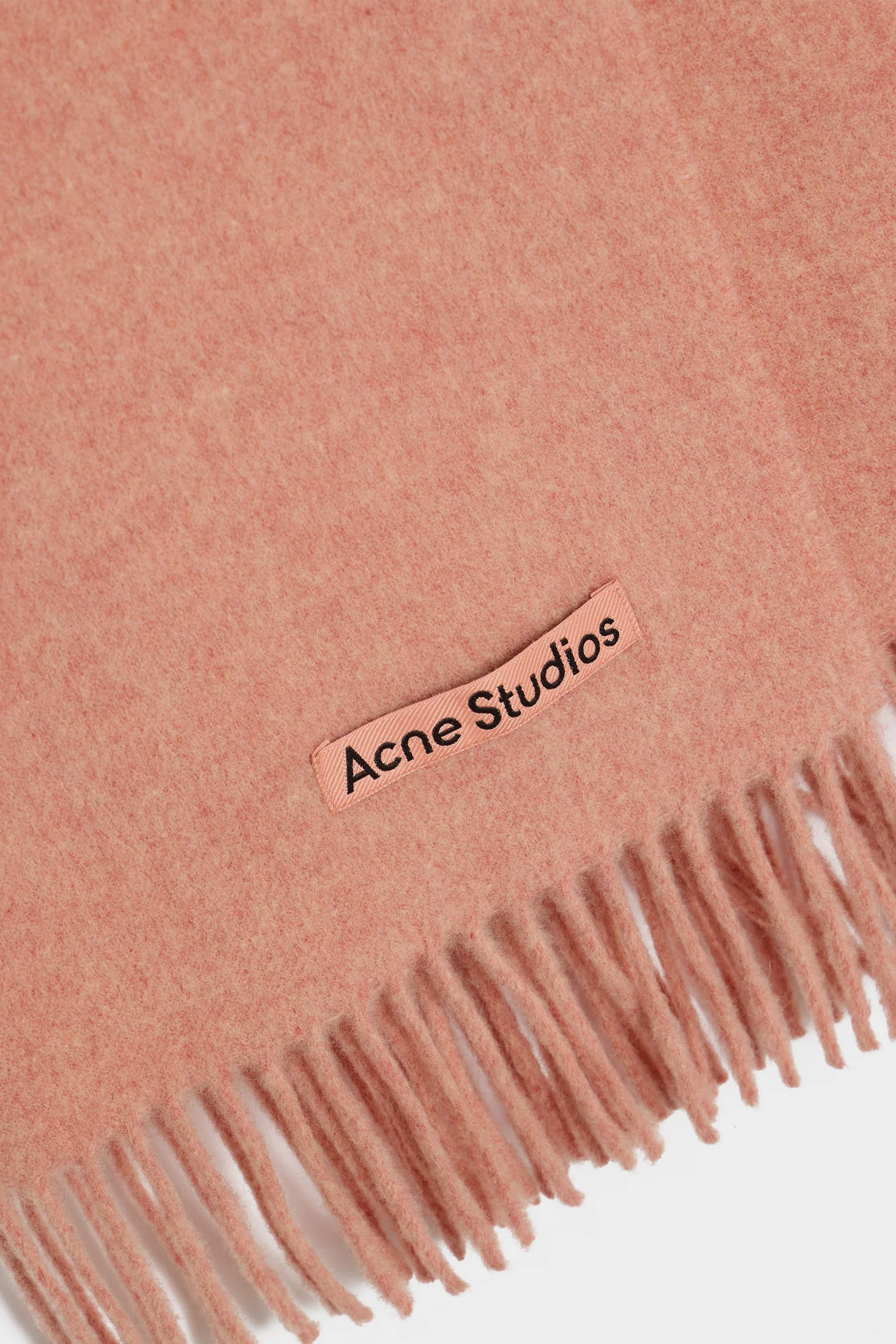 Acne Studios - 스카프/머플러 - (ACNE STUDIOS) FRINGE WOOL SCARF SLIM FN-UX-SCAR000218 ROSE MELANGE