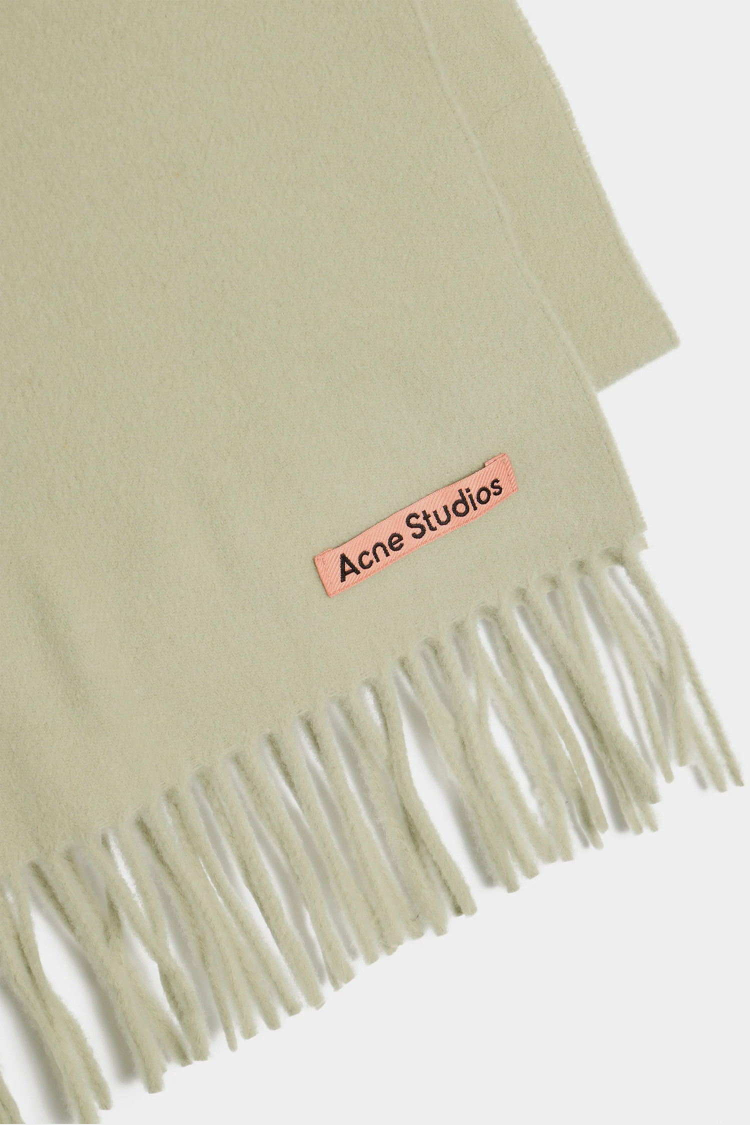 Acne Studios - 스카프/머플러 - (ACNE STUDIOS) FRINGE WOOL SCARF SKINNY FN-UX-SCAR000219 LIGHT GREEN