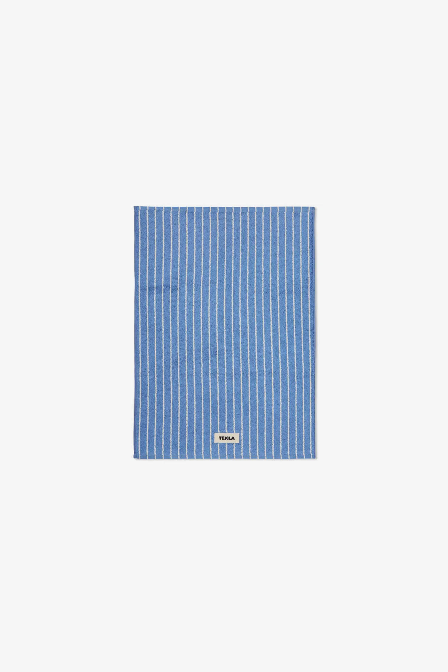 Tekla - 욕실 - (TEKLA) Terry Bath mat  (Pin Stripes) 70X50 - Clear Blue Stripes