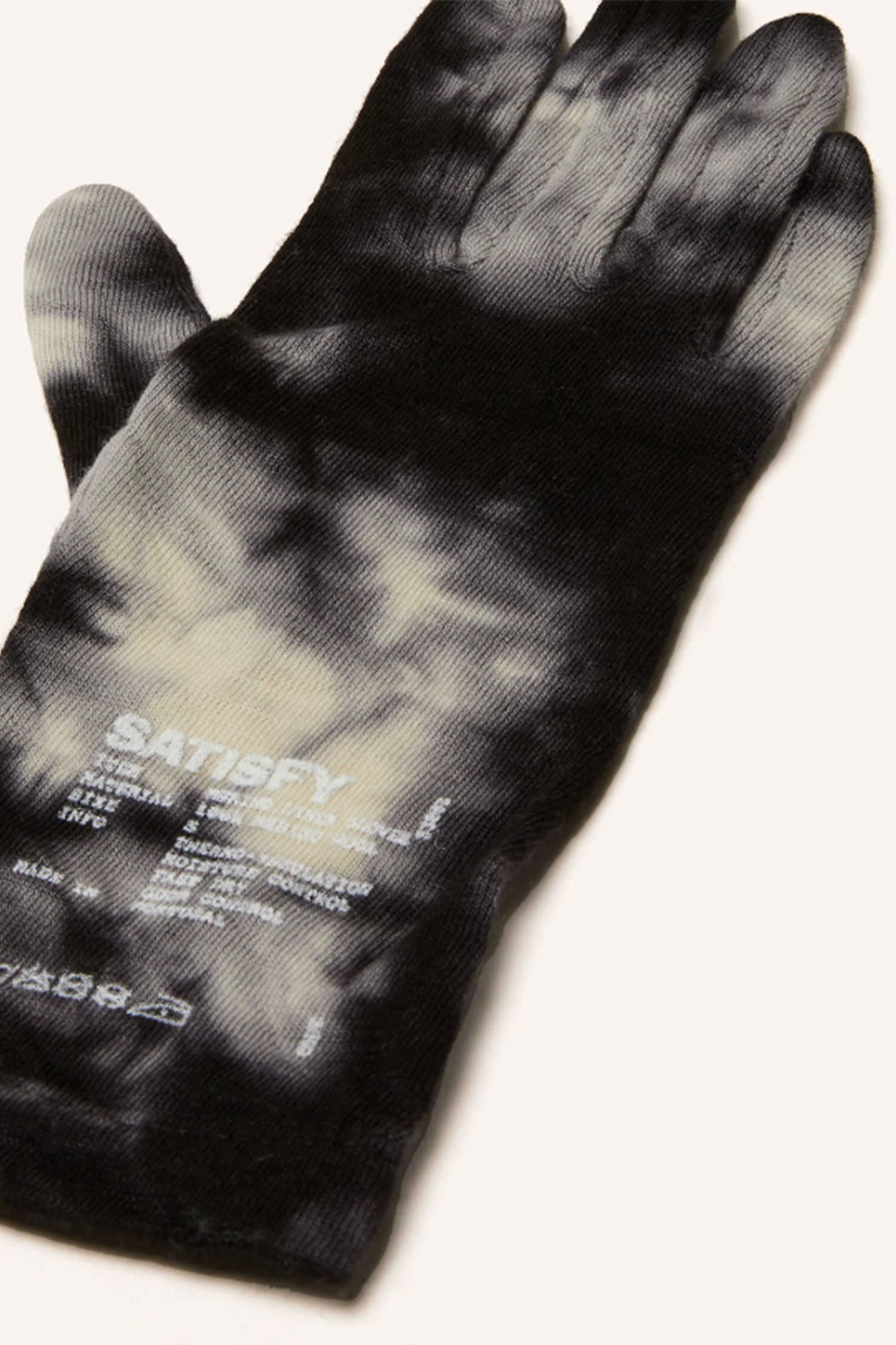 Satisfy - 장갑 - (SATISFY RUNNING) CloudMerino Liner Gloves - 33003 BPI Tye Dye Black