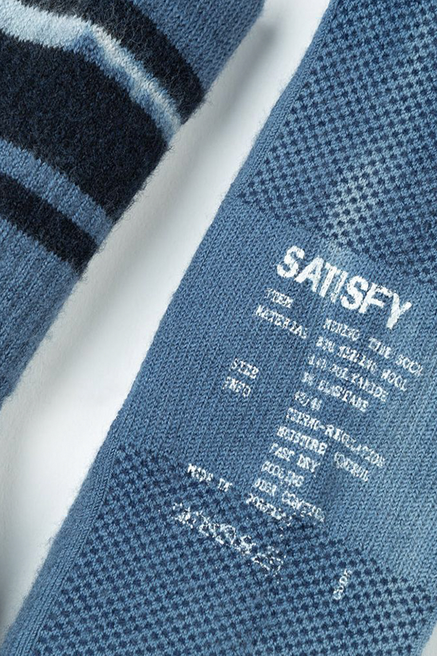 Satisfy - 양말 - (SATISFY RUNNING) Merino Tube Socks - 32000 IN Ink Dye