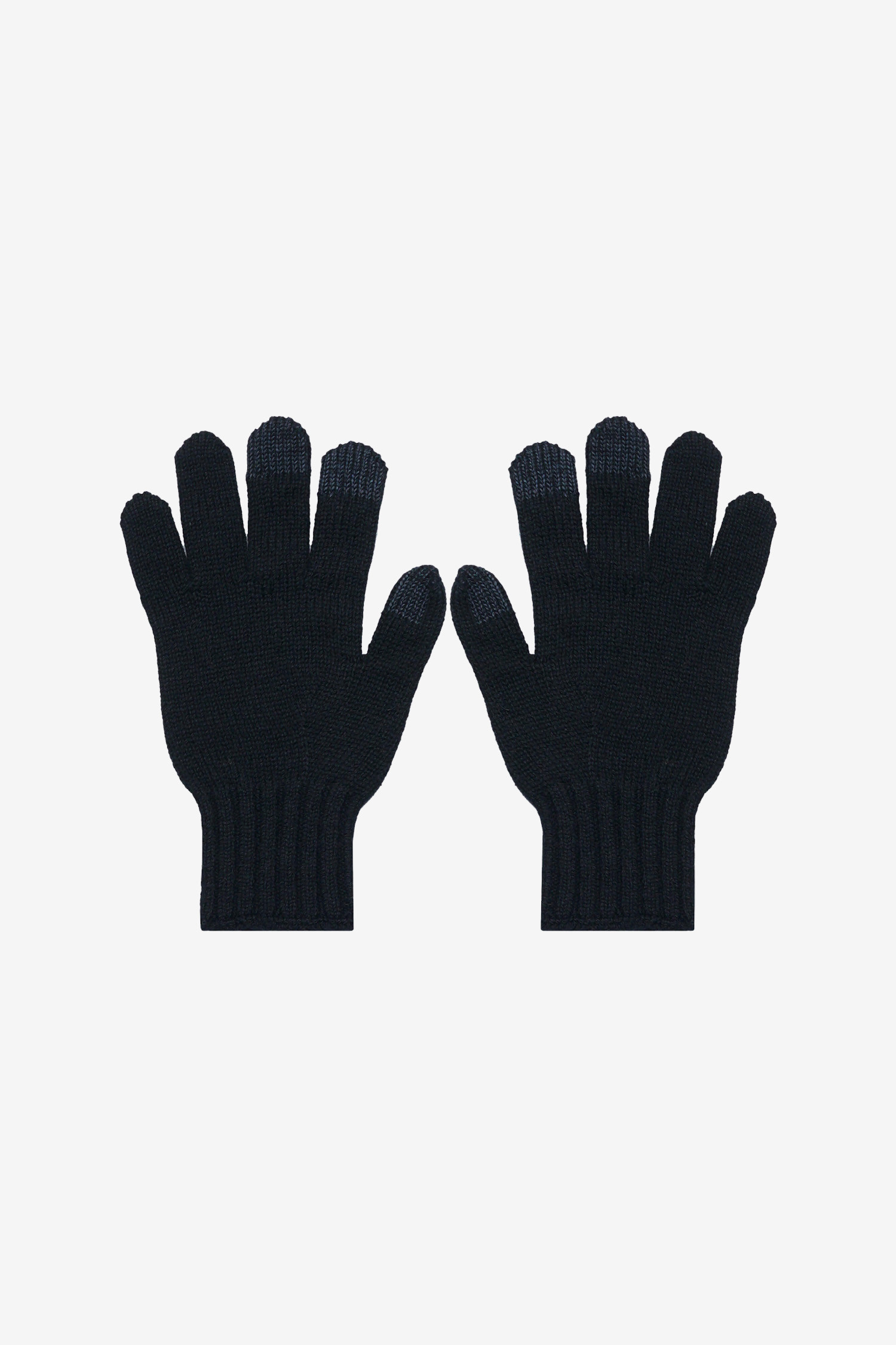 AND WANDER - 장갑 - (AND WANDER) wool knit glove - 5744987354 010 BLACK