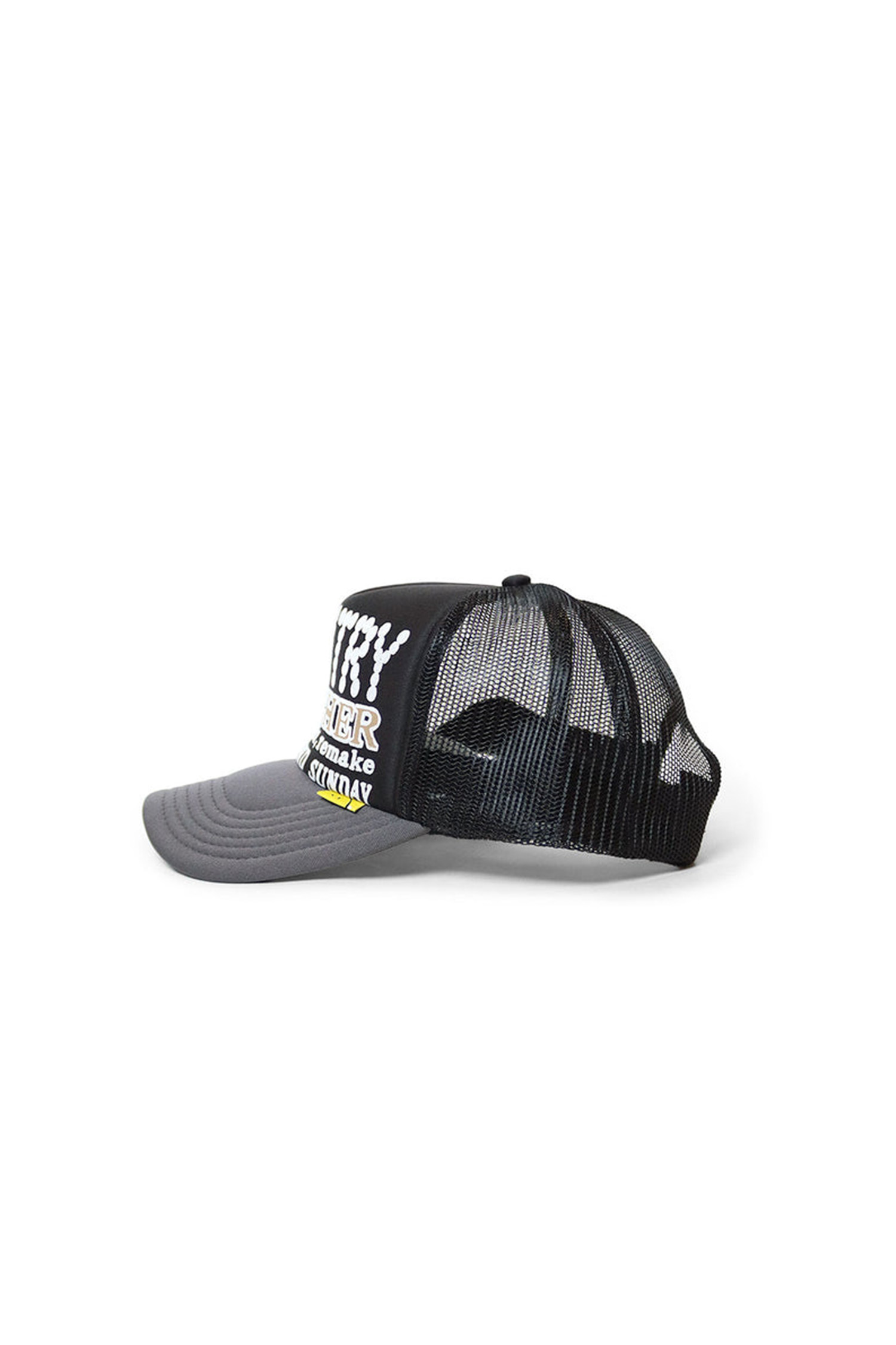 Kapital - 모자 - (KAPITAL) Kountry Pearl Clutcher Truck Cap - EK-1377XHA Black x Gray