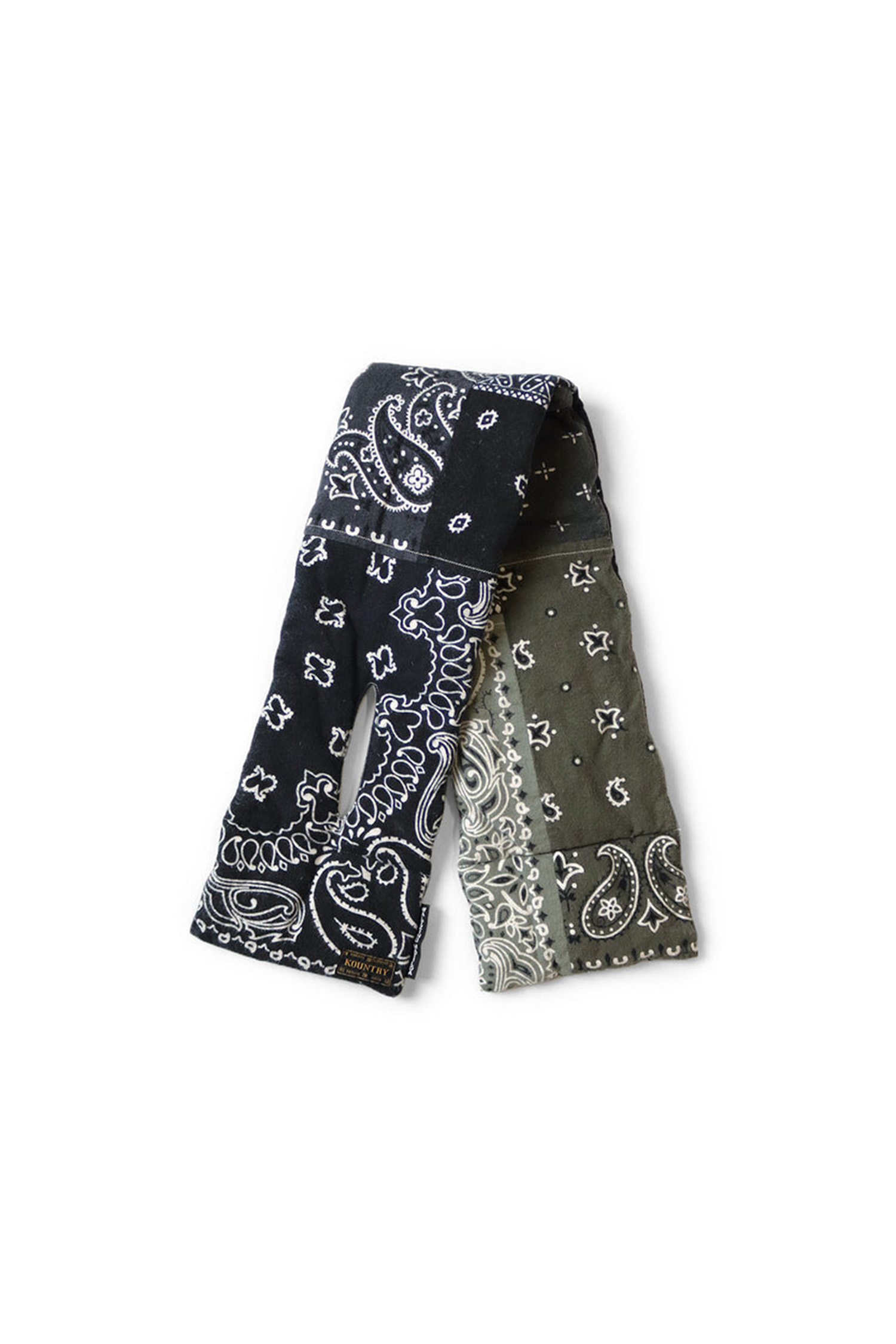 Kapital - 스카프/머플러 - (KAPITAL) Flannel Reversible Bandana Kesa Scarf - EK-1346XM Black