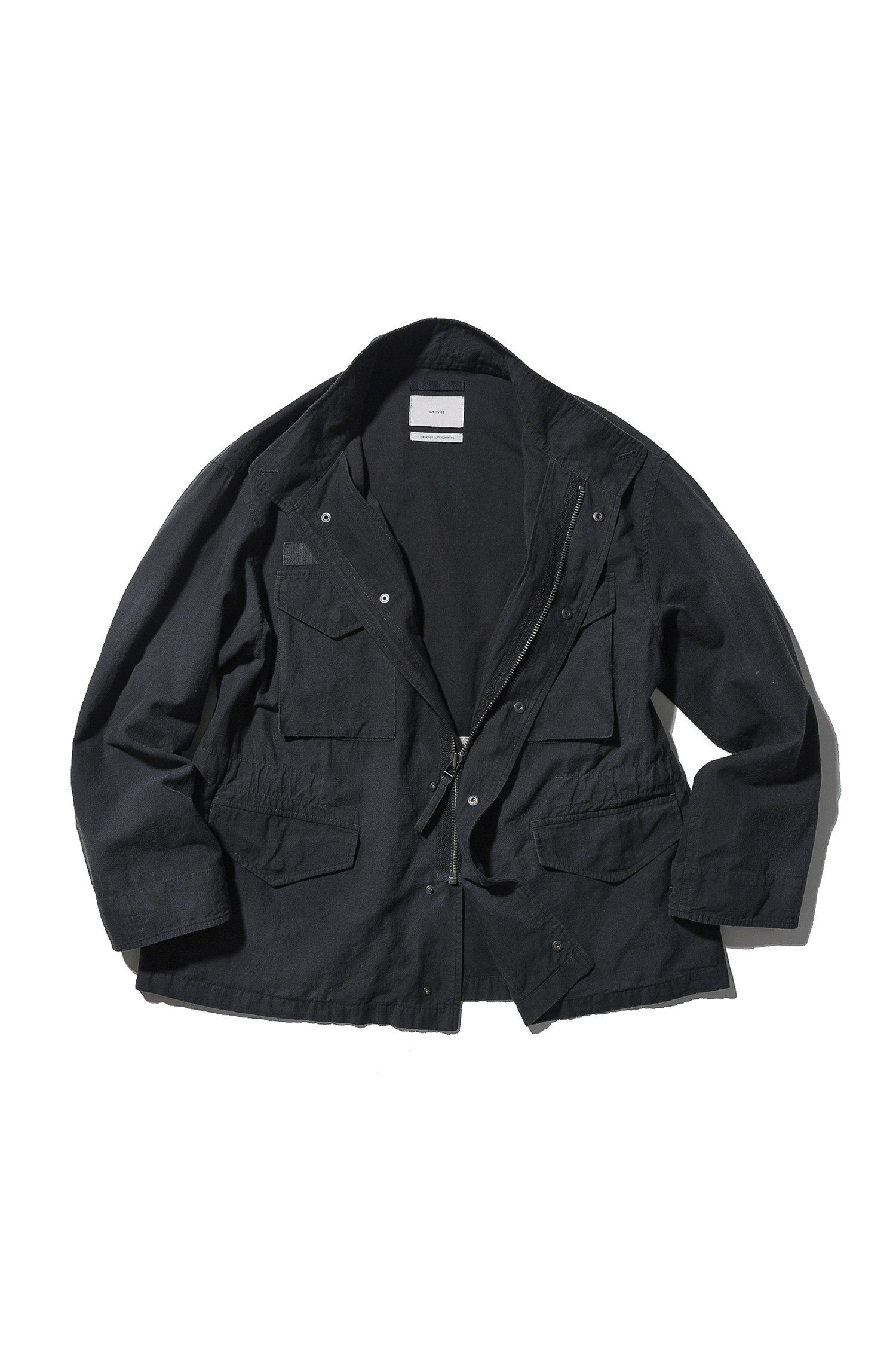 OURSELVES - 사파리/필드자켓 - (OURSELVES) Powder Washed M-65 Field Jacket - Charcoal