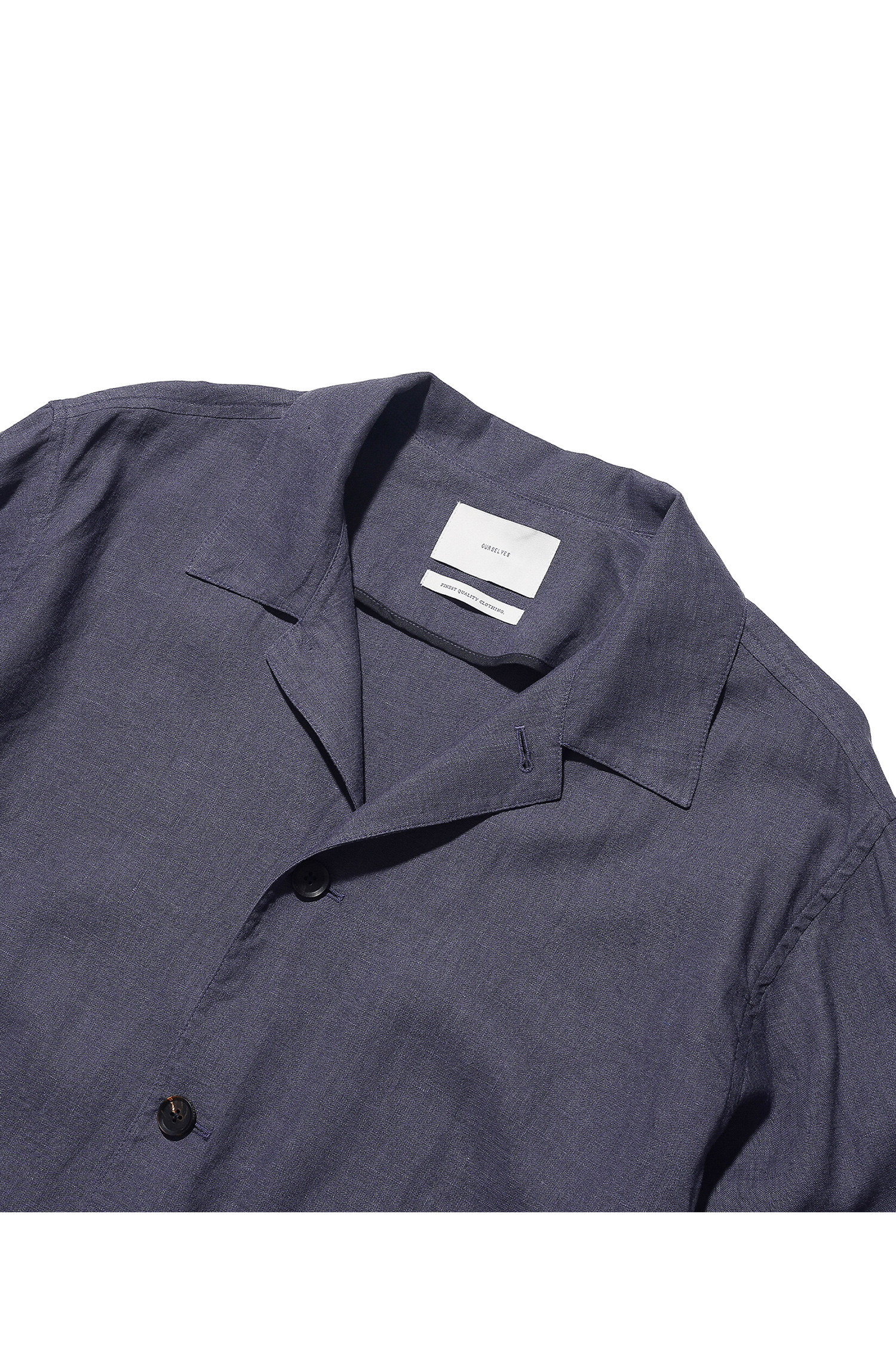 OURSELVES - 블루종/점퍼 - (OURSELVES) Premium Linen Work Jacket - Dusty Navy