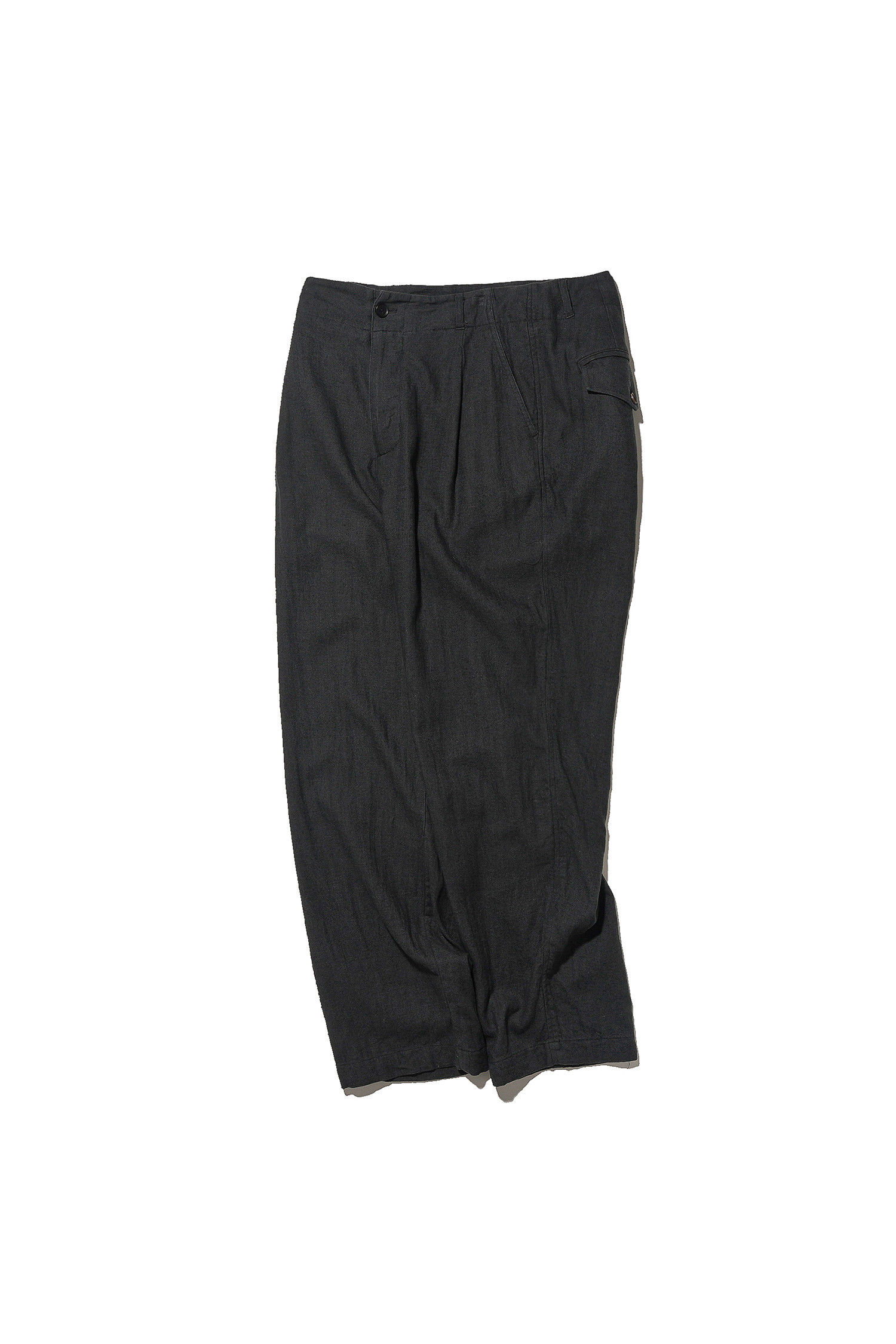 OURSELVES - 슬랙스/수트팬츠 - (OURSELVES) Harringbone L/C Slumber Pants Charcoal