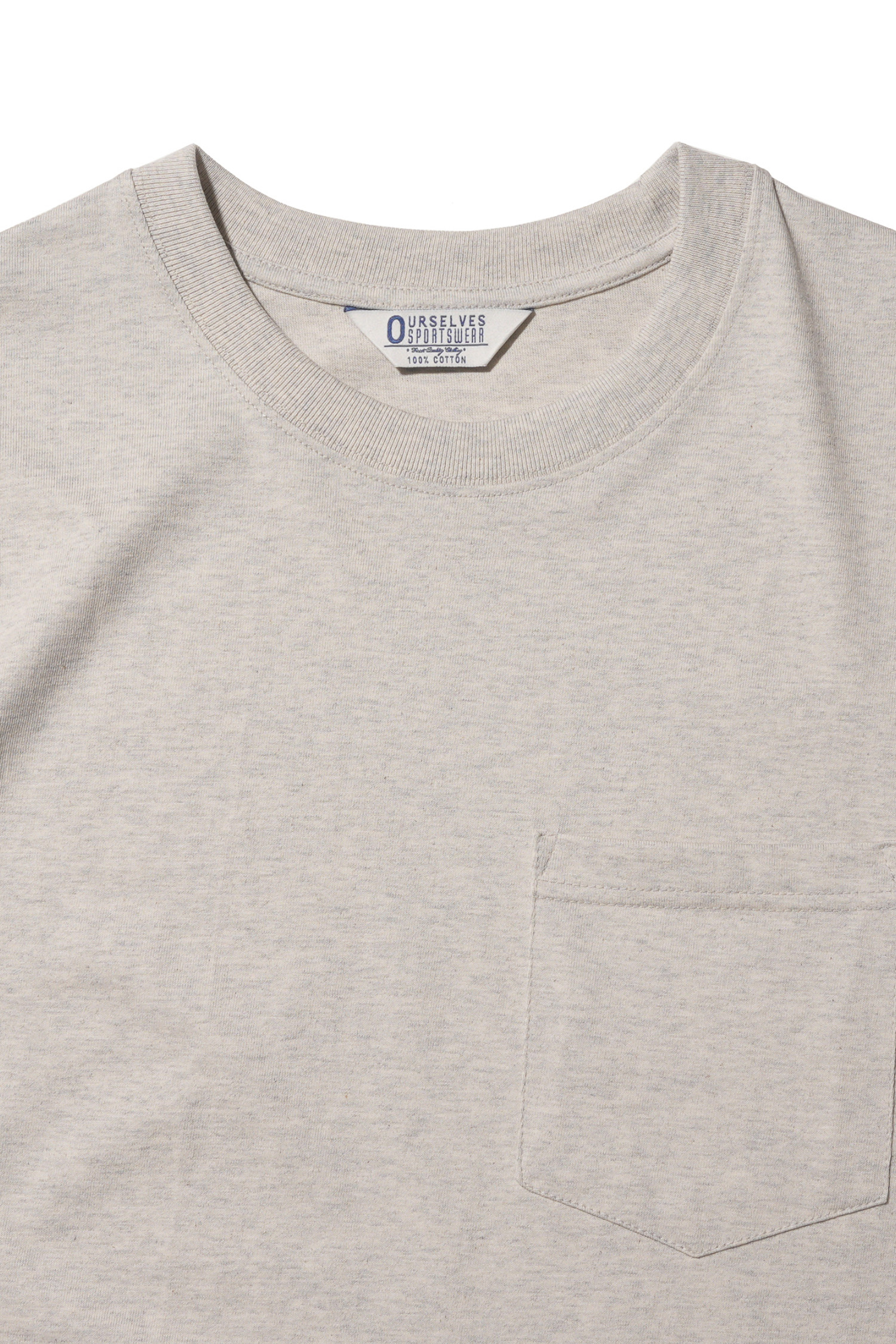OURSELVES - 반팔티셔츠 - Silky Cotton Short Sleeve Off White