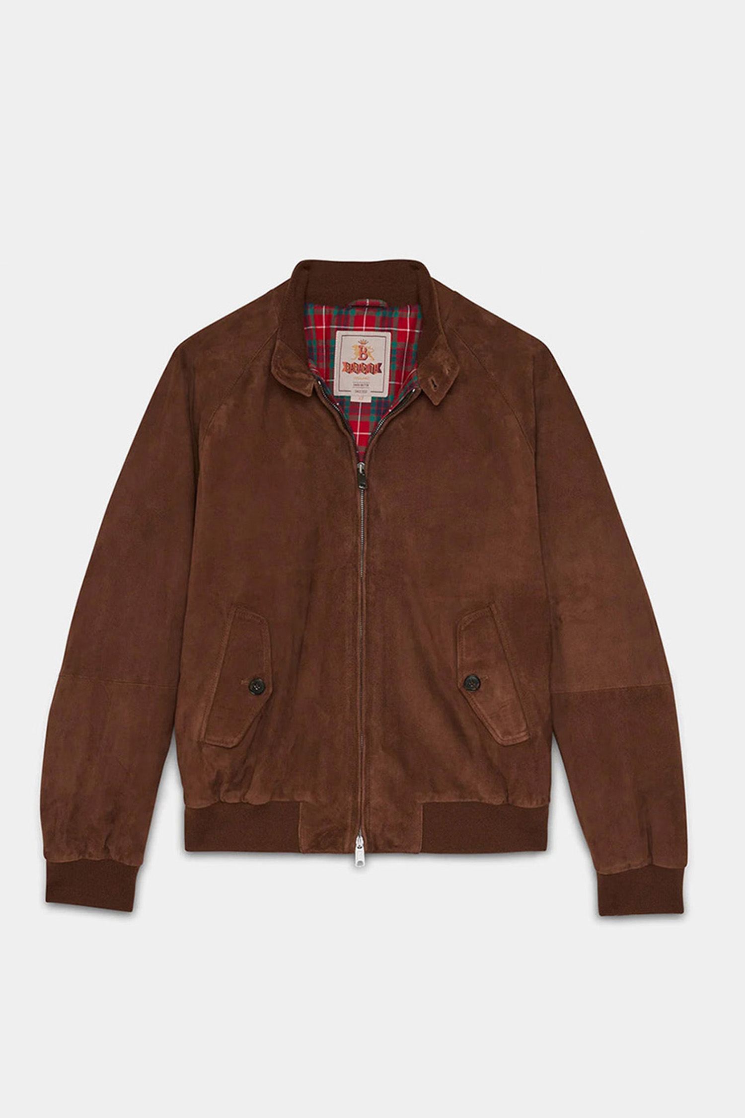 BARACUTA - 블루종/점퍼 - (BARACUTA) Winter G9 Suede - BRCPS0990 711 CHOCOLATE