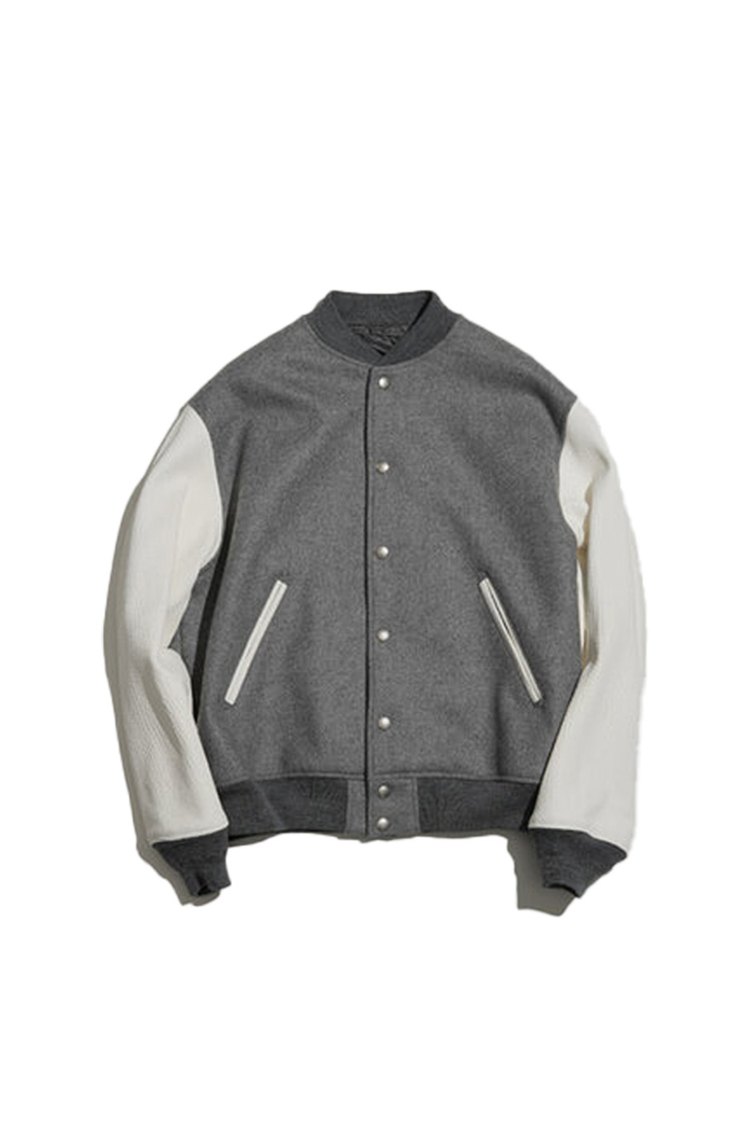 KAPTAIN SUNSHINE - 블루종/점퍼 - (KAPTAIN SUNSHINE) Award Jacket - KS24FJK04 TOP GREY