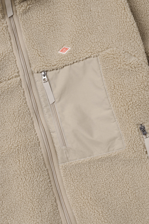 DANTON - 플리스 - (DANTON) MEN'S INSULATION LIGHT BOA STAND COLLAR JACKET - DT-A0195 BEIGE