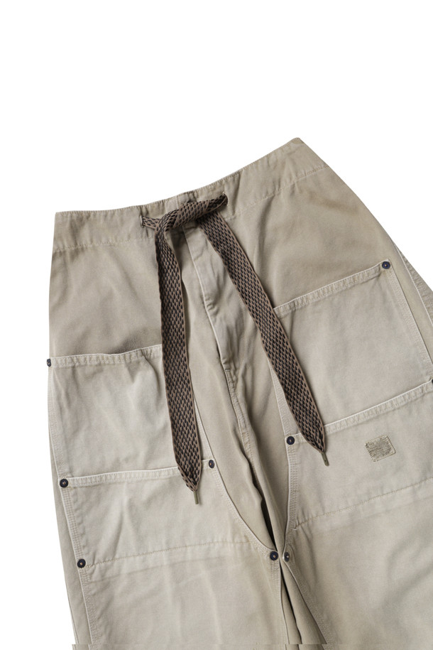 KAPITAL] (KAPITAL) Katsuragi Cotton W-Knee Easy Pants - EK