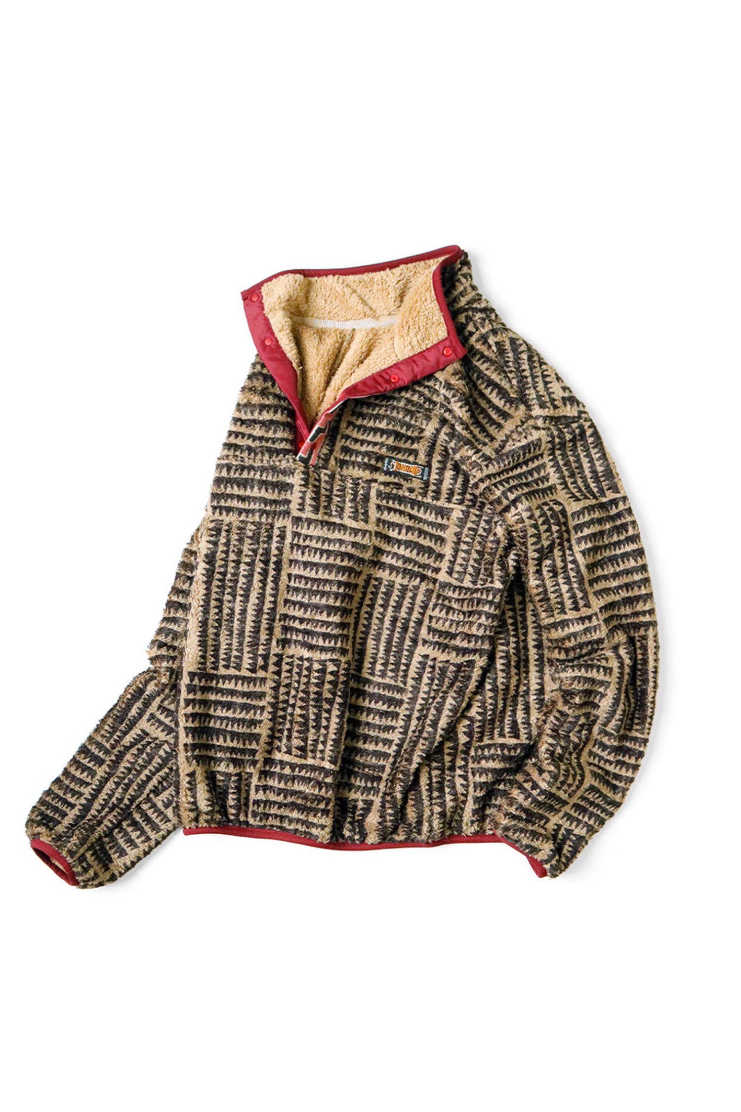 Kapital - 스웨트셔츠 - (KAPITAL) Hacksaw-Block Fleece Pullover - K2310LC102 Beige