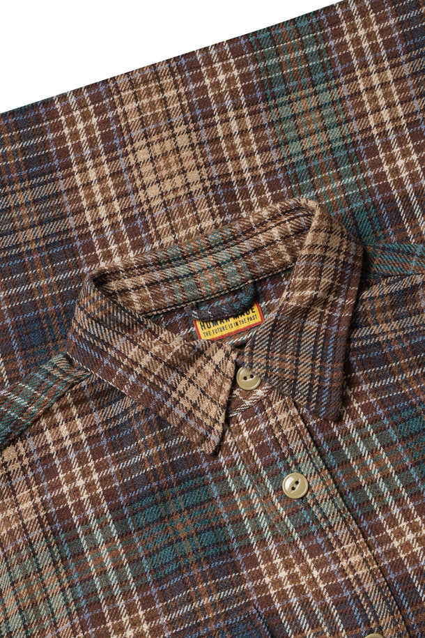 HUMAN MADE CHECK SHIRT BROWN L 新品 HUMAN MADE CHECK LONG SLEEVE SHIRT – Social Status