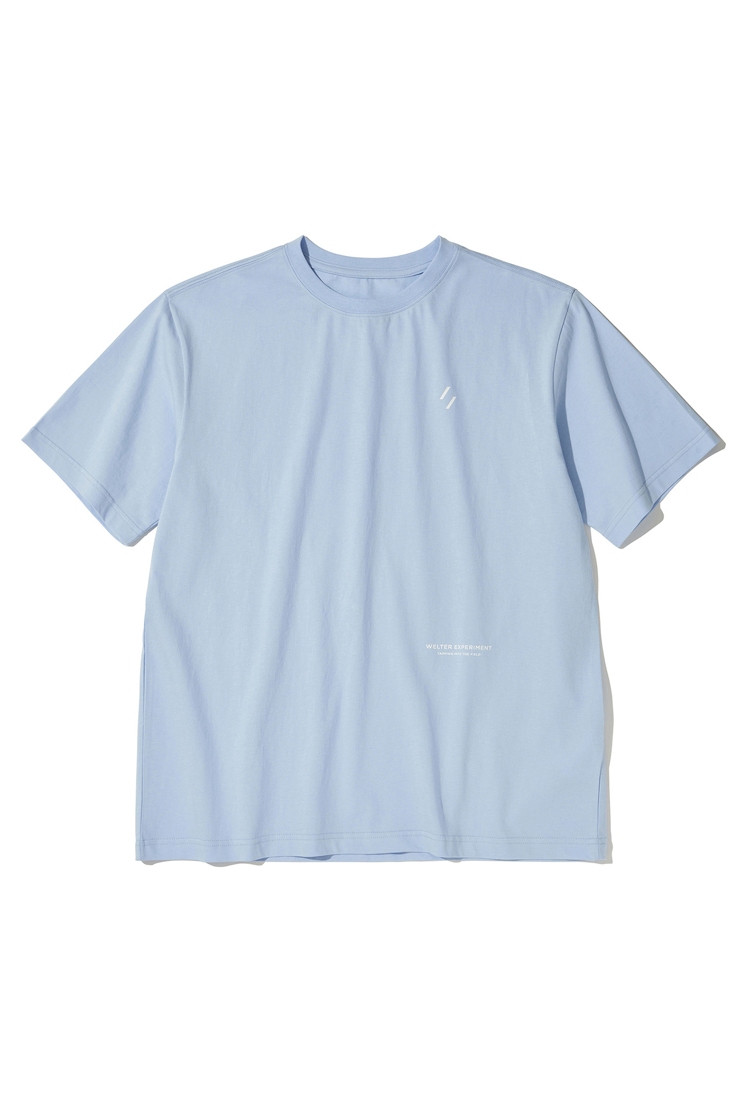 WELTER EXPERIMENT - 반팔티셔츠 - Nature balance T-shirt - WBEUTS001 SKY BLUE