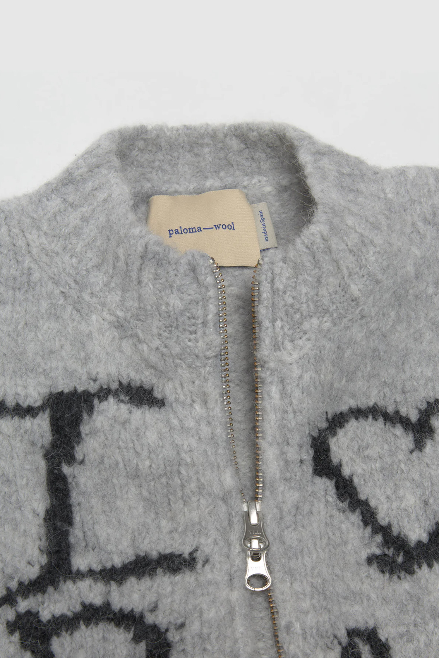 PALOMAWOOL - 가디건 - (PALOMA WOOL) no 2217 / Crush Zip - TJ9002200 grey