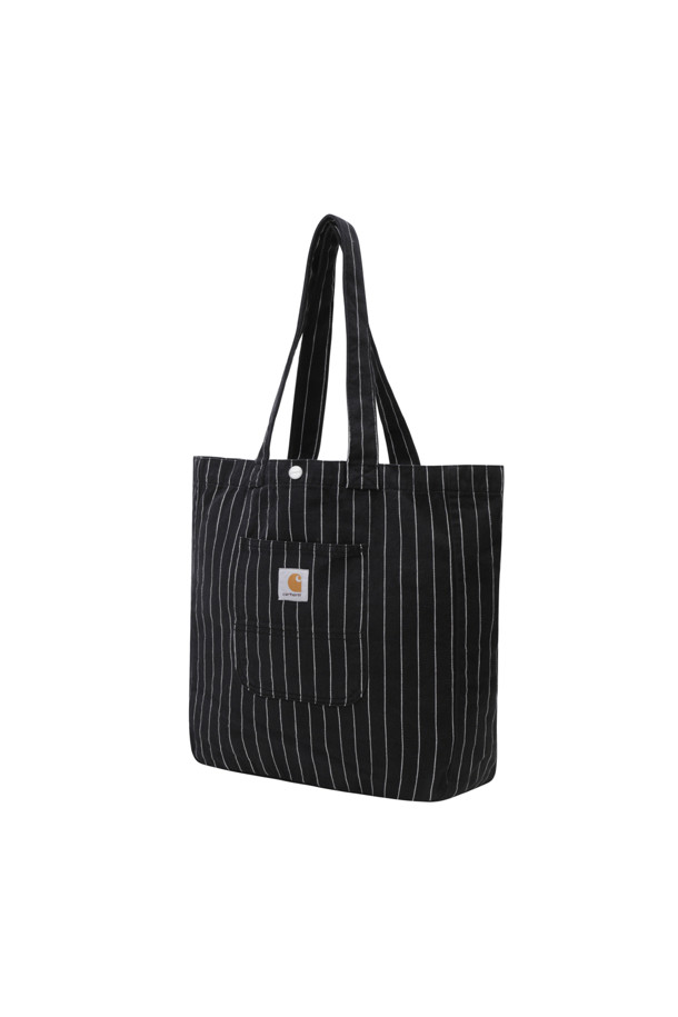 헨드리의 토트백 - 블랙 / 왁스 (시튼 스트라이프)는 남성을 위한 미디엄 사이즈 토트백입니다. 블랙 컬러의 코튼 소재에 중간 두께의 코튼 트윌 소재로 제작되었으며, 사각 모양에 스냅 버튼과 라벨 디자인이 특징입니다. 내부 포켓과 앞면 포켓이 있어 수납이 용이하며, 지퍼형 잠금 방식으로 내용물을 안전하게 보호합니다. 쇼핑, 동네 마실, 여행 등 다양한 TPO에 캐주얼, 미니멀, 클래식 스타일로 연출하기 좋습니다.
