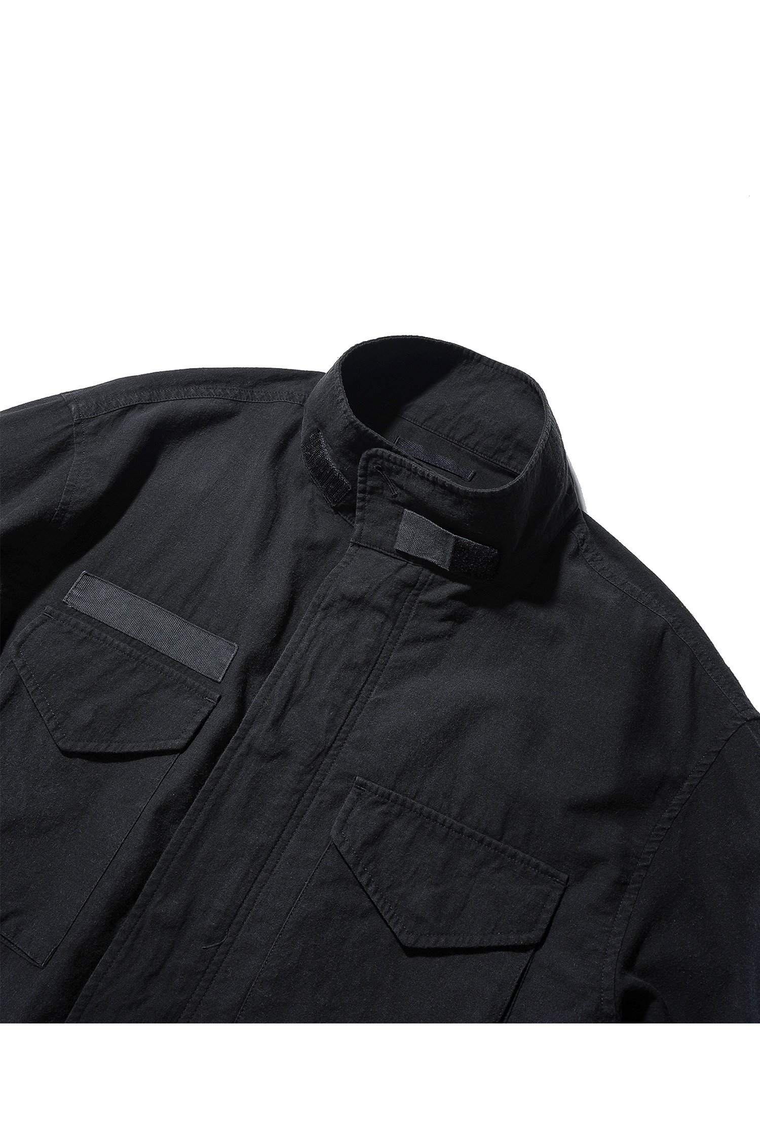 OURSELVES - 사파리/필드자켓 - (OURSELVES) Powder Washed M-65 Field Jacket - Charcoal