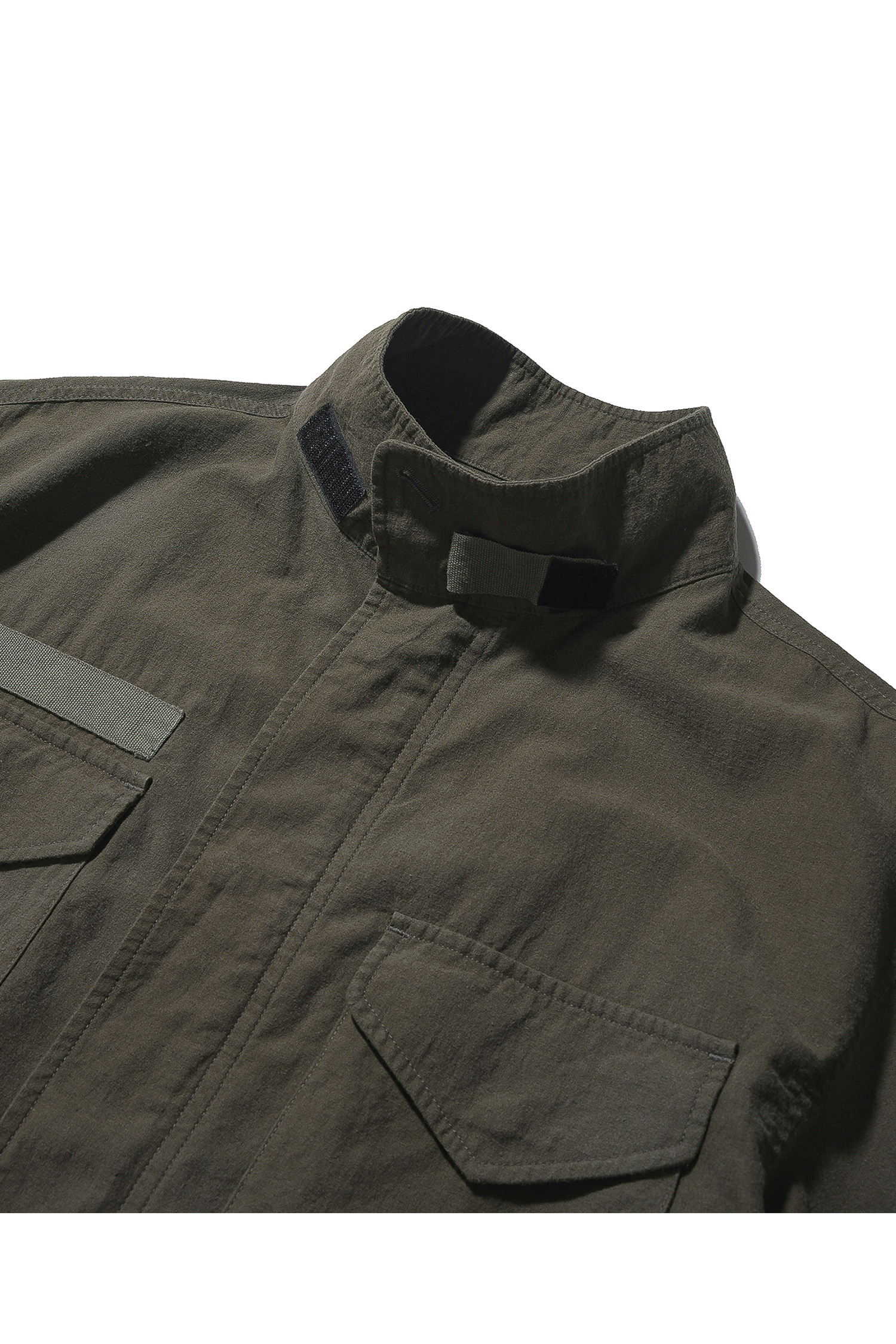 OURSELVES - 사파리/필드자켓 - (OURSELVES) Powder Washed M-65 Field Jacket - Olive