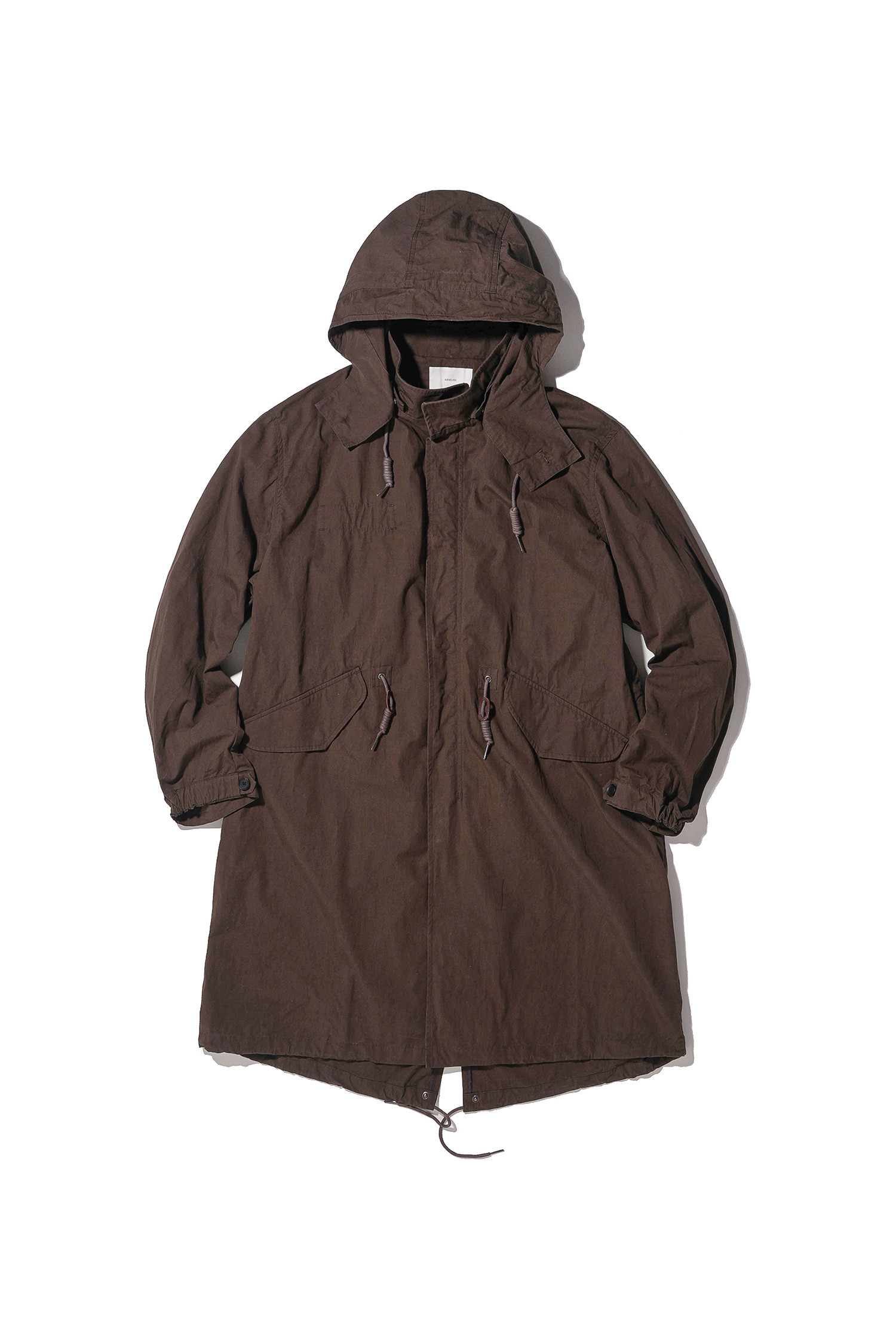 OURSELVES - 사파리/필드자켓 - (OURSELVES) Washed Cotton Mods Parka Brown