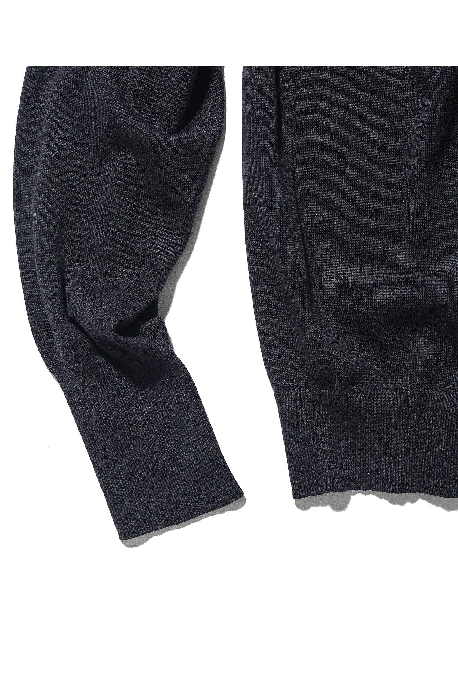 OURSELVES - 가디건 - (OURSELVES) Collar Cardigan Dark Navy