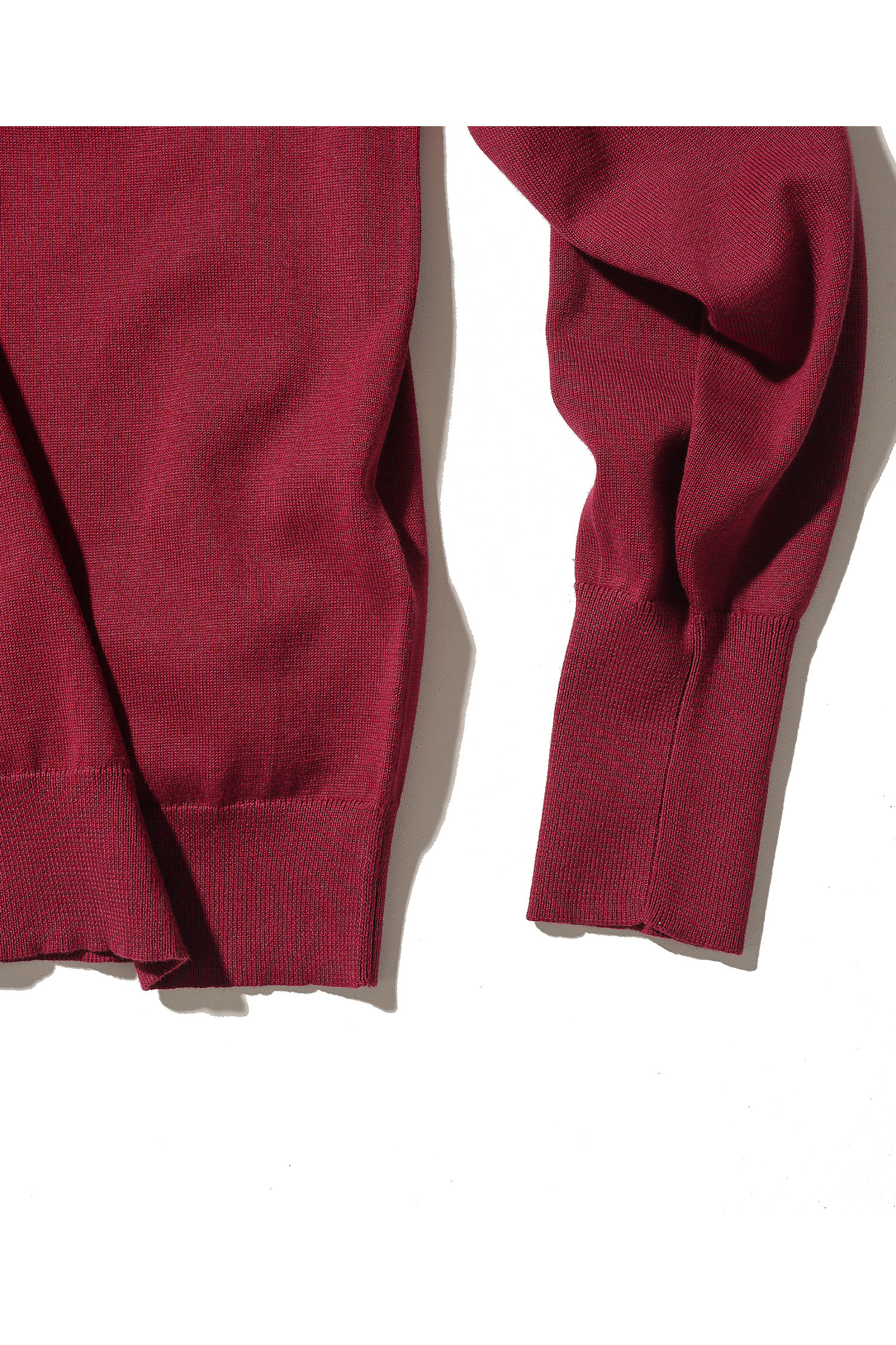 OURSELVES - 가디건 - (OURSELVES) Collar Cardigan Red