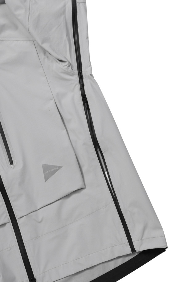 AND WANDER - 고어자켓 - (AND WANDER) PERTEX SHIELD rain jacket - 5744211100 021 L.GRAY