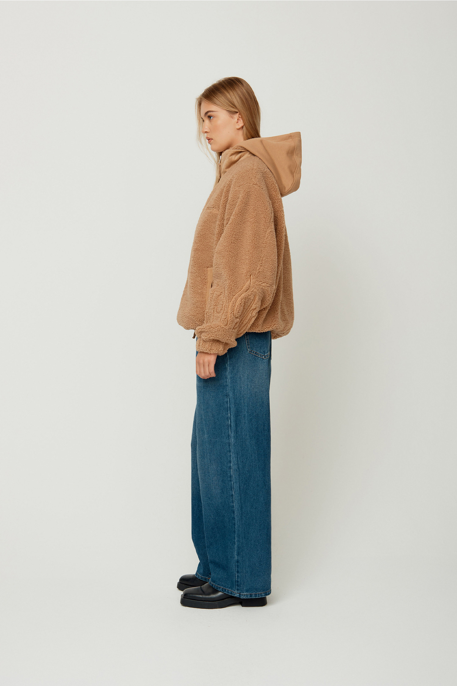 HOUSE OF SUNNY - 자켓 - (House of Sunny) FREE FALLIN FLEECE - VOL24115 TAN