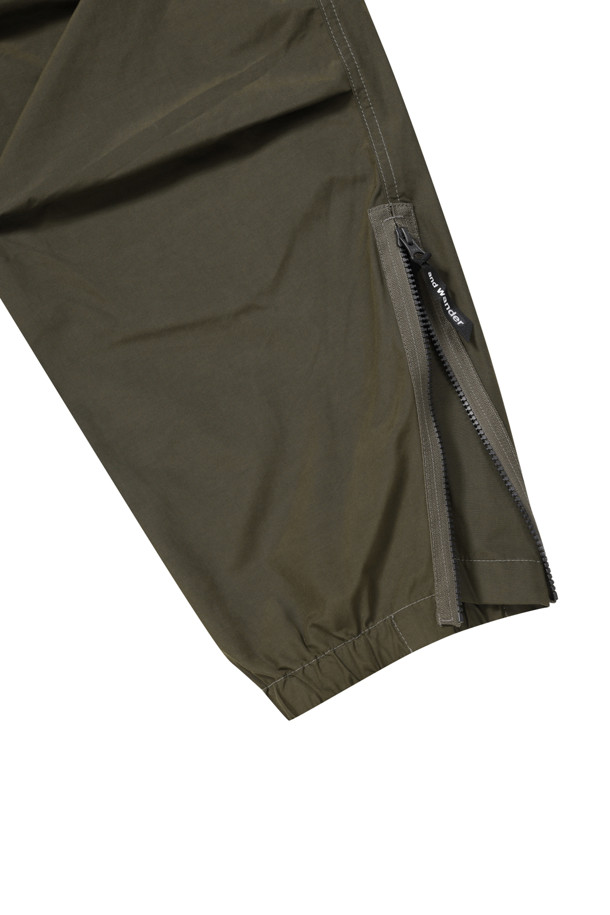 AND WANDER - 롱팬츠 - (AND WANDER) high count cloth side zip hem pants - 5744282185 181 D.KHAKI