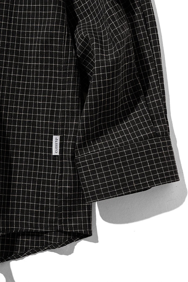 CLESSTE] GRAPH CHECK CLASSIC CITY L/S SHIRT - BLACK
