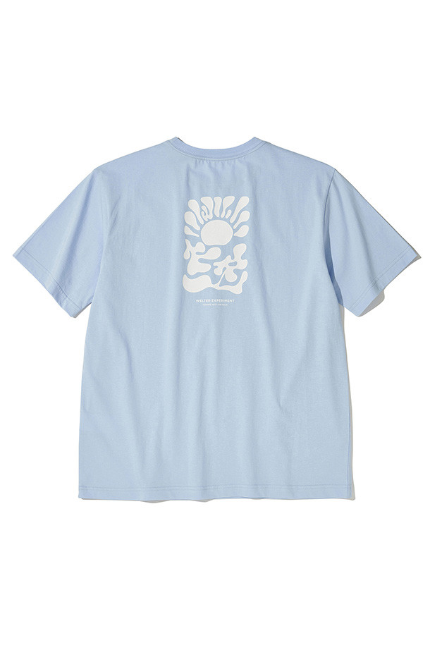 WELTER EXPERIMENT - 반팔티셔츠 - Sunrise T-shirt - SKY BLUE