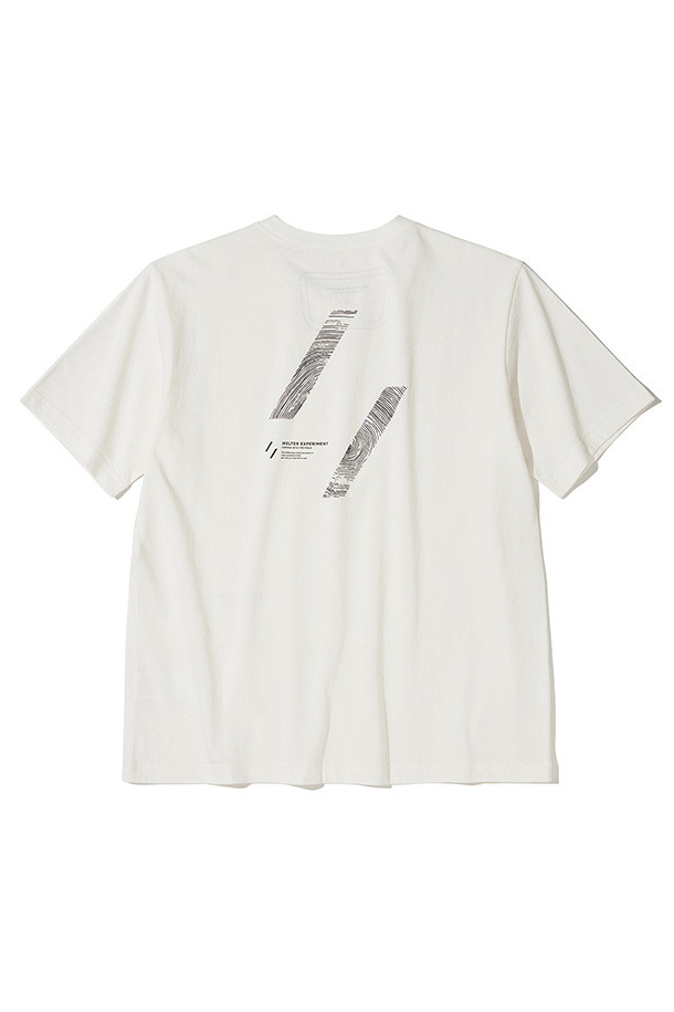 WELTER EXPERIMENT - 반팔티셔츠 - Tree ring T-shirt - WHITE